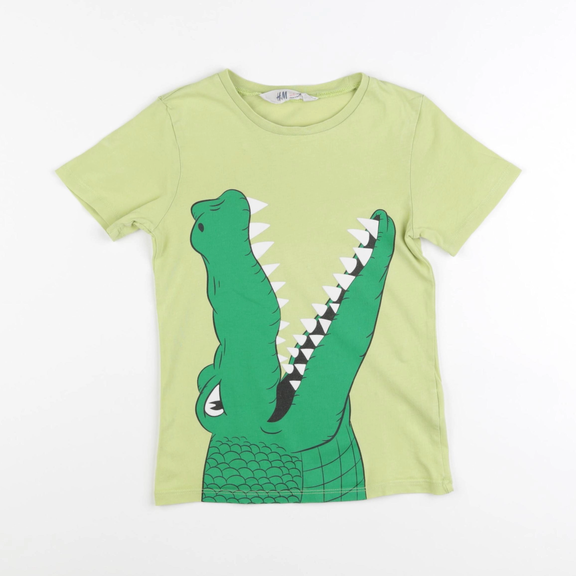 H&M - tee-shirt vert - 4/6 ans