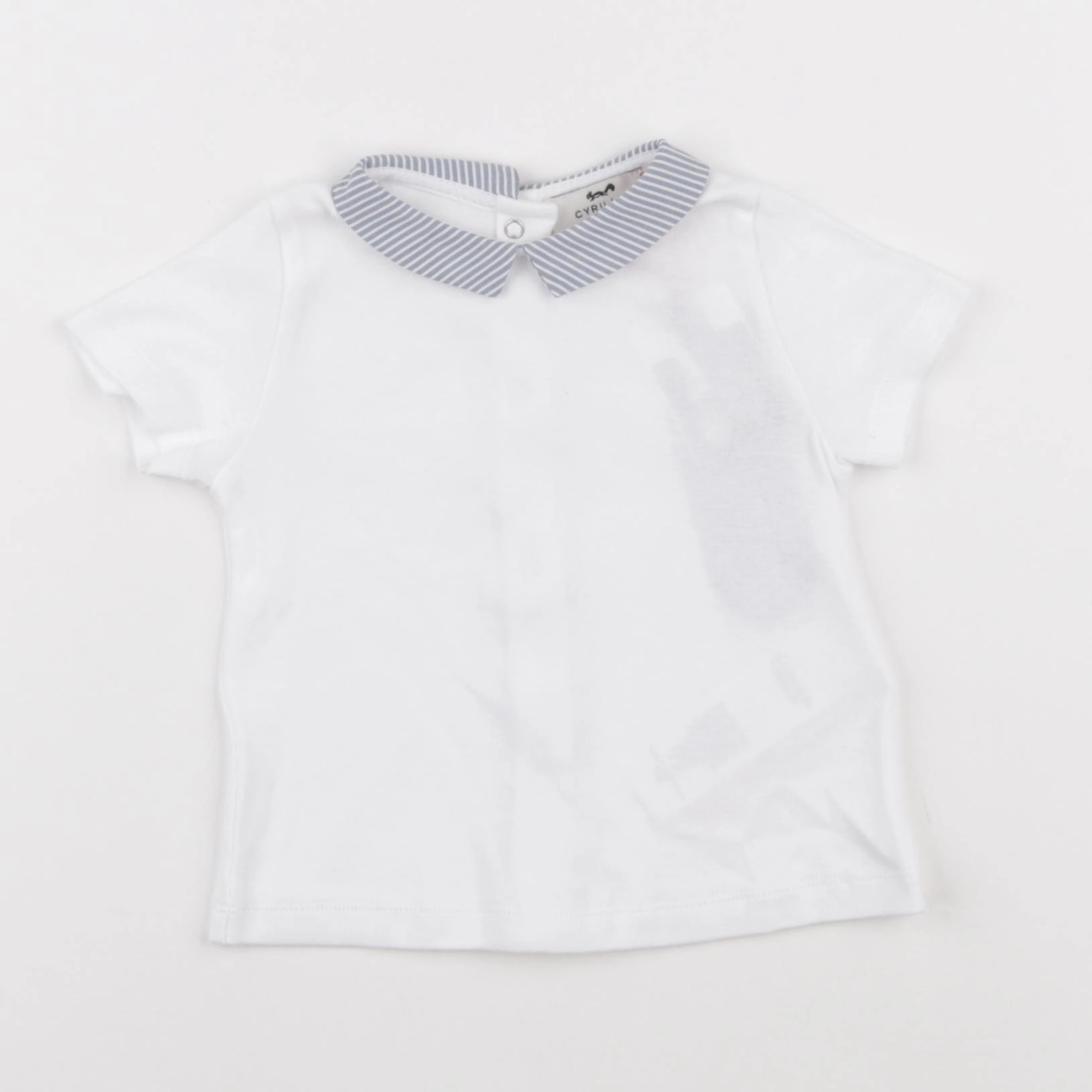Cyrillus - polo blanc - 9 mois