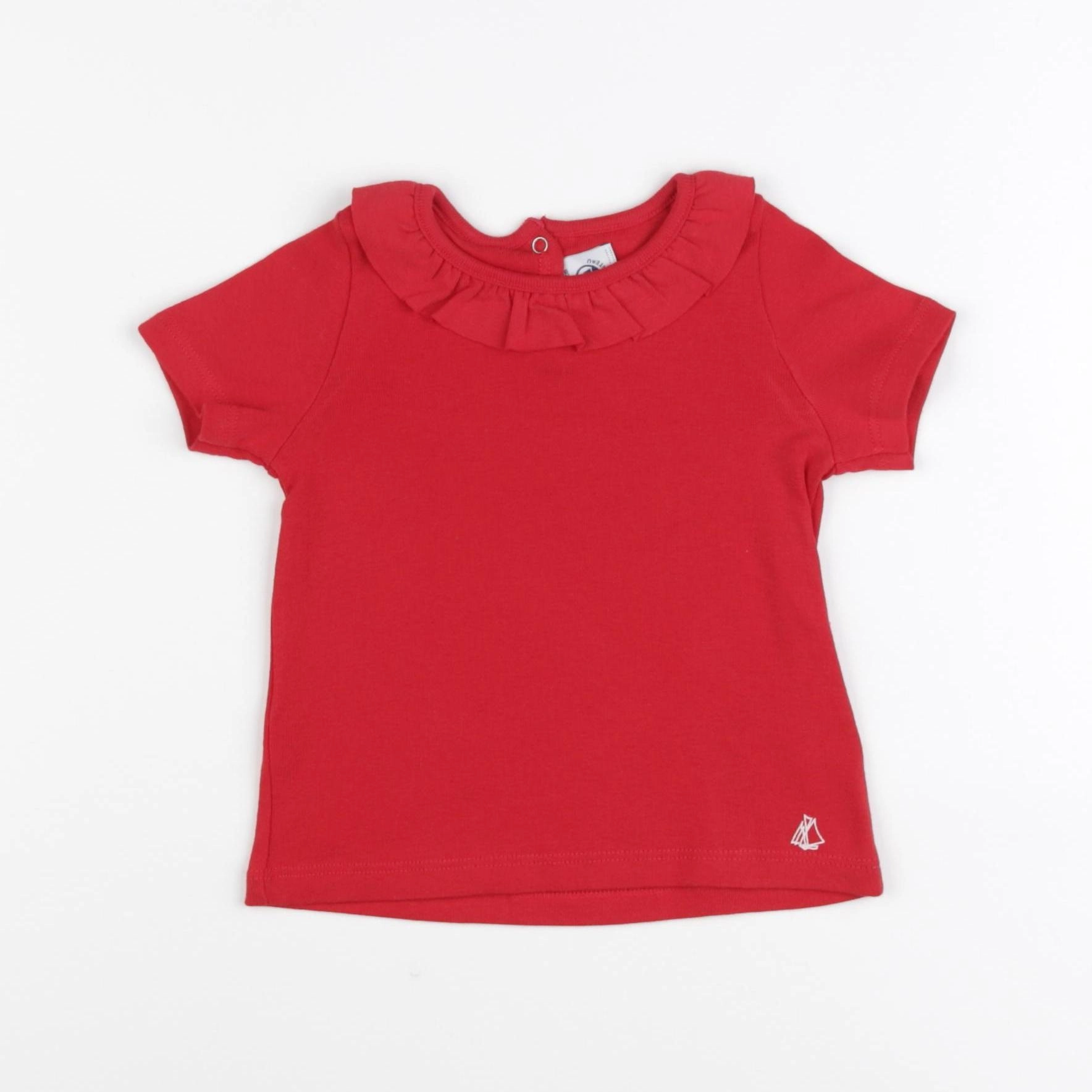Petit Bateau - tee-shirt rouge - 18 mois
