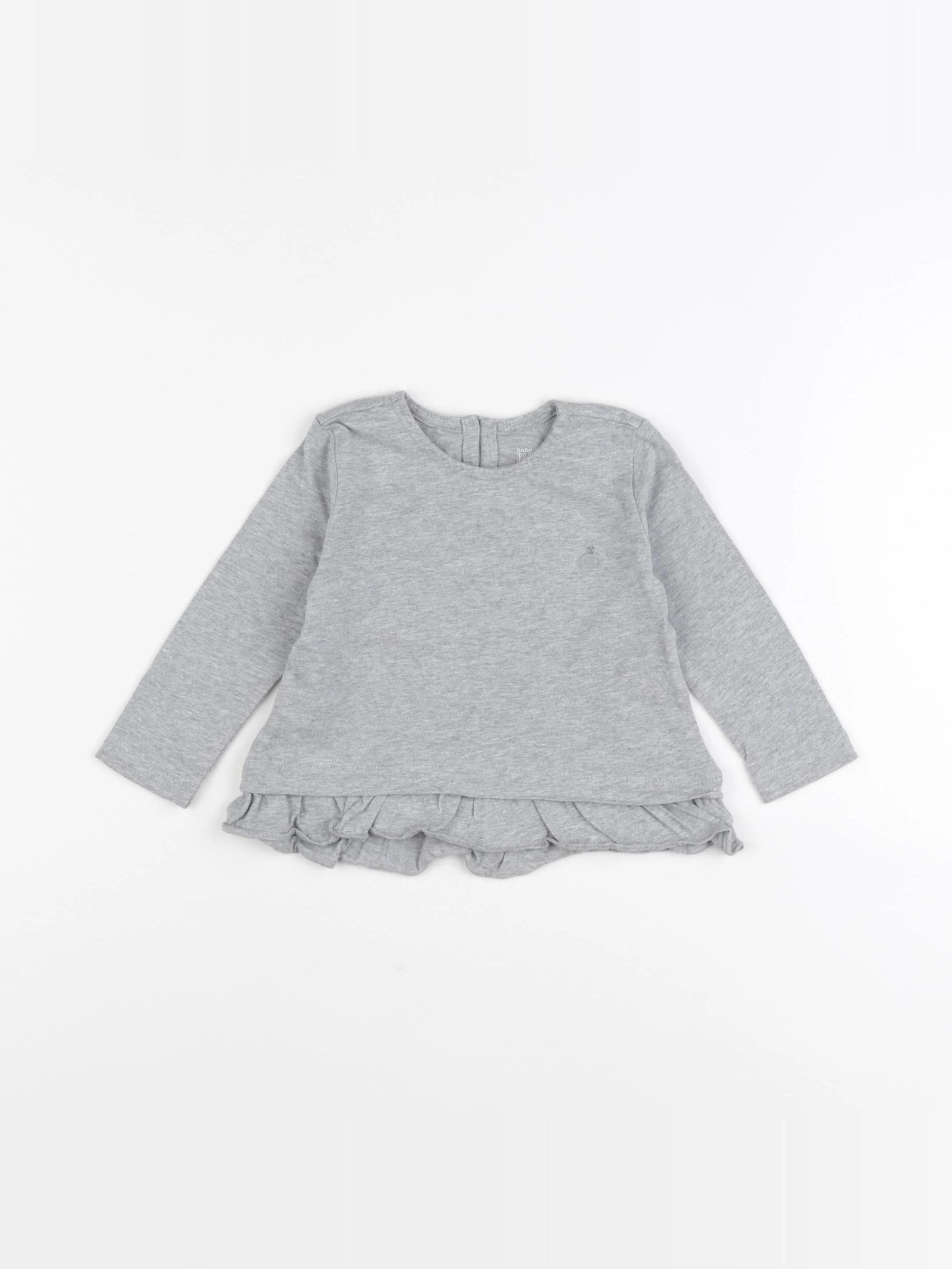 GAP - tee-shirt gris - 6/12 mois