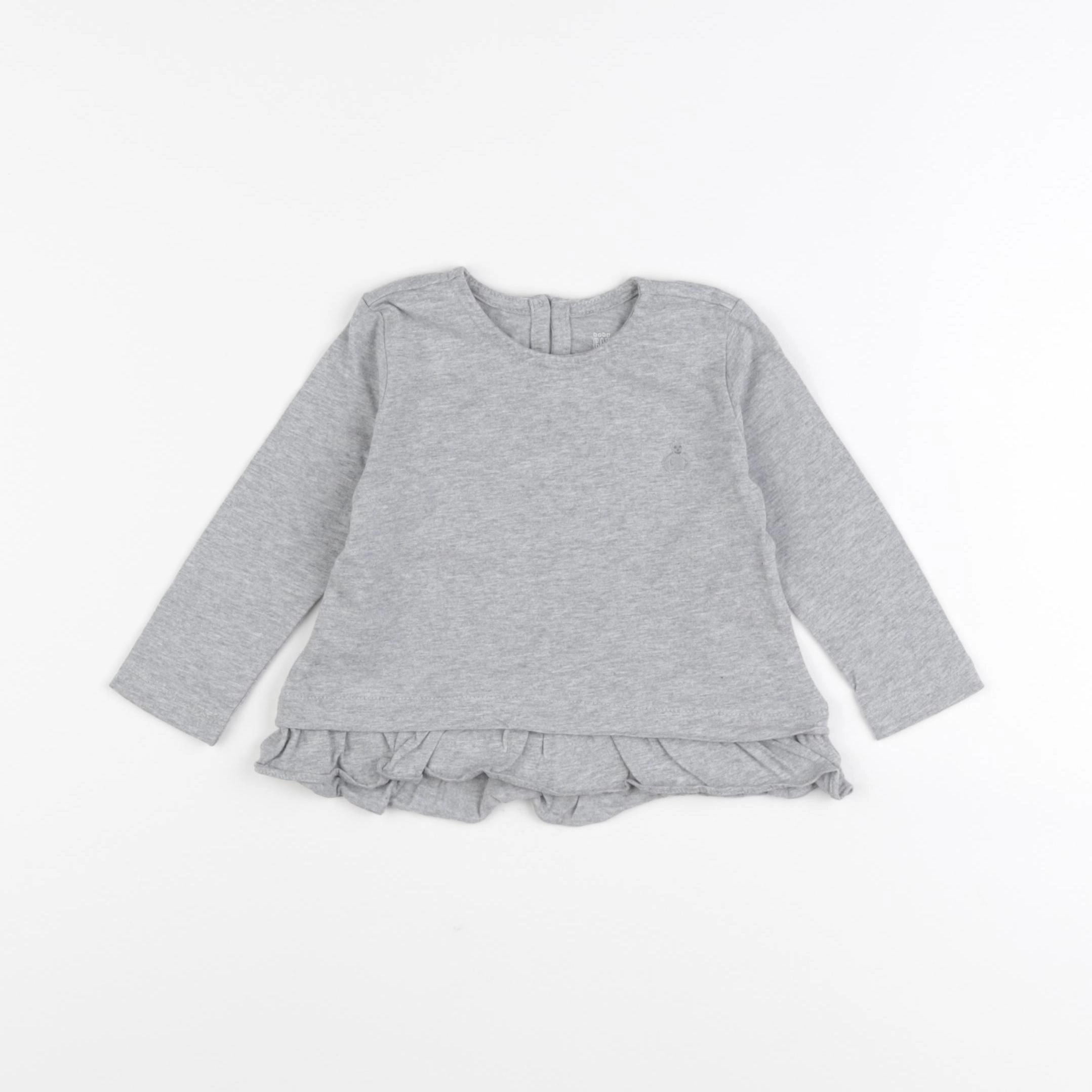 GAP - tee-shirt gris - 6/12 mois