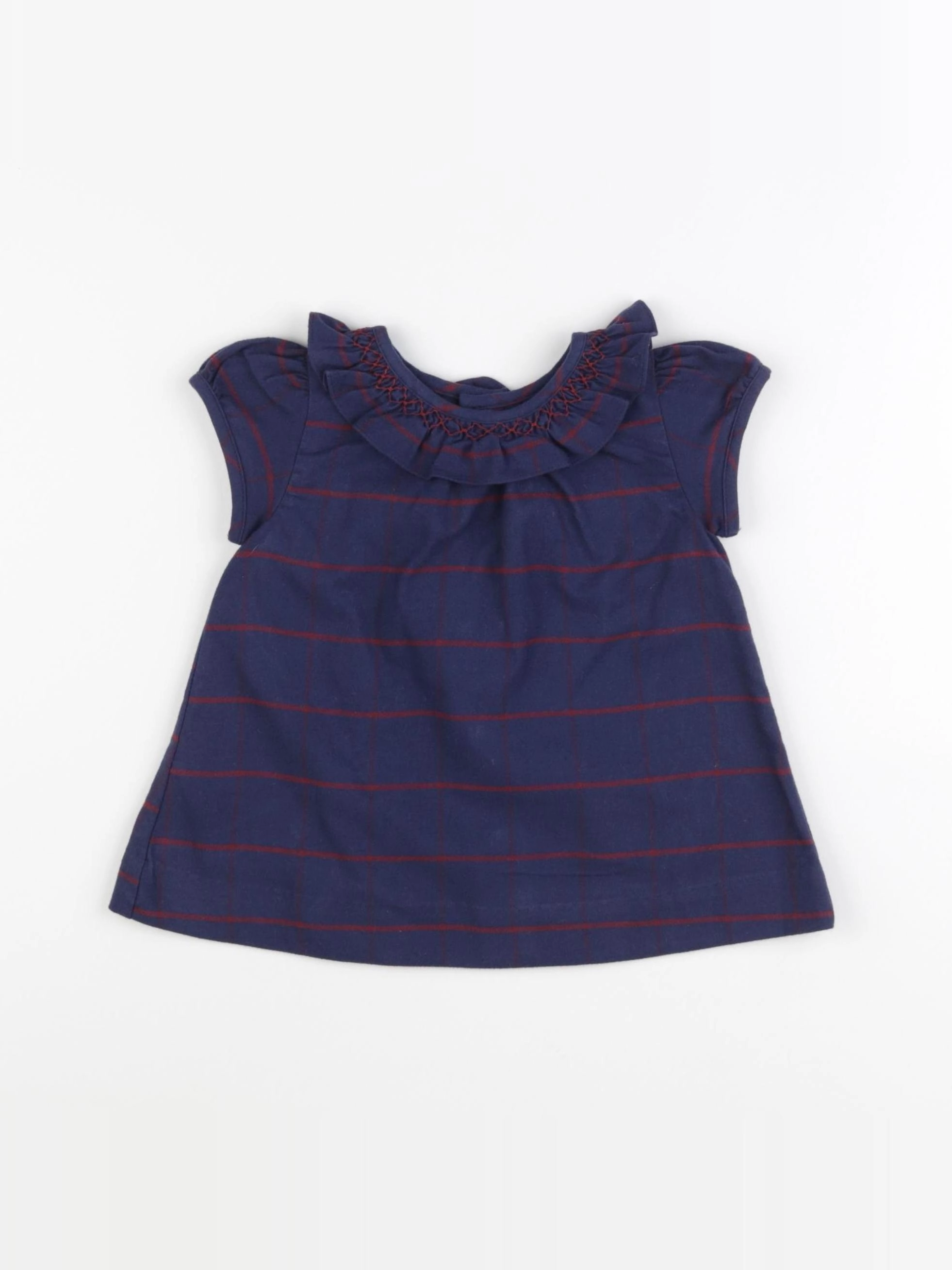 Gocco - robe bleu, rouge - 9/12 mois