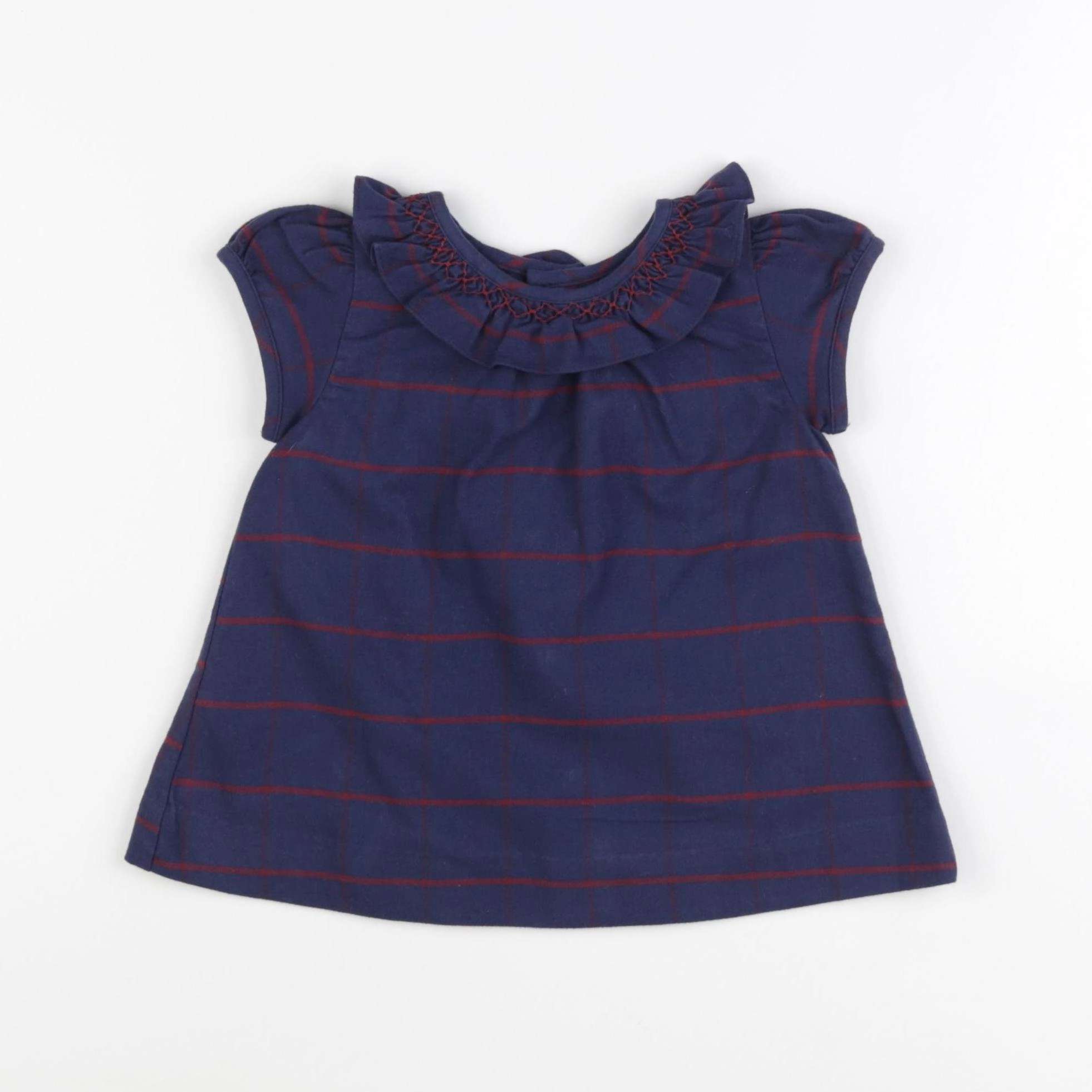 Gocco - robe bleu, rouge - 9/12 mois
