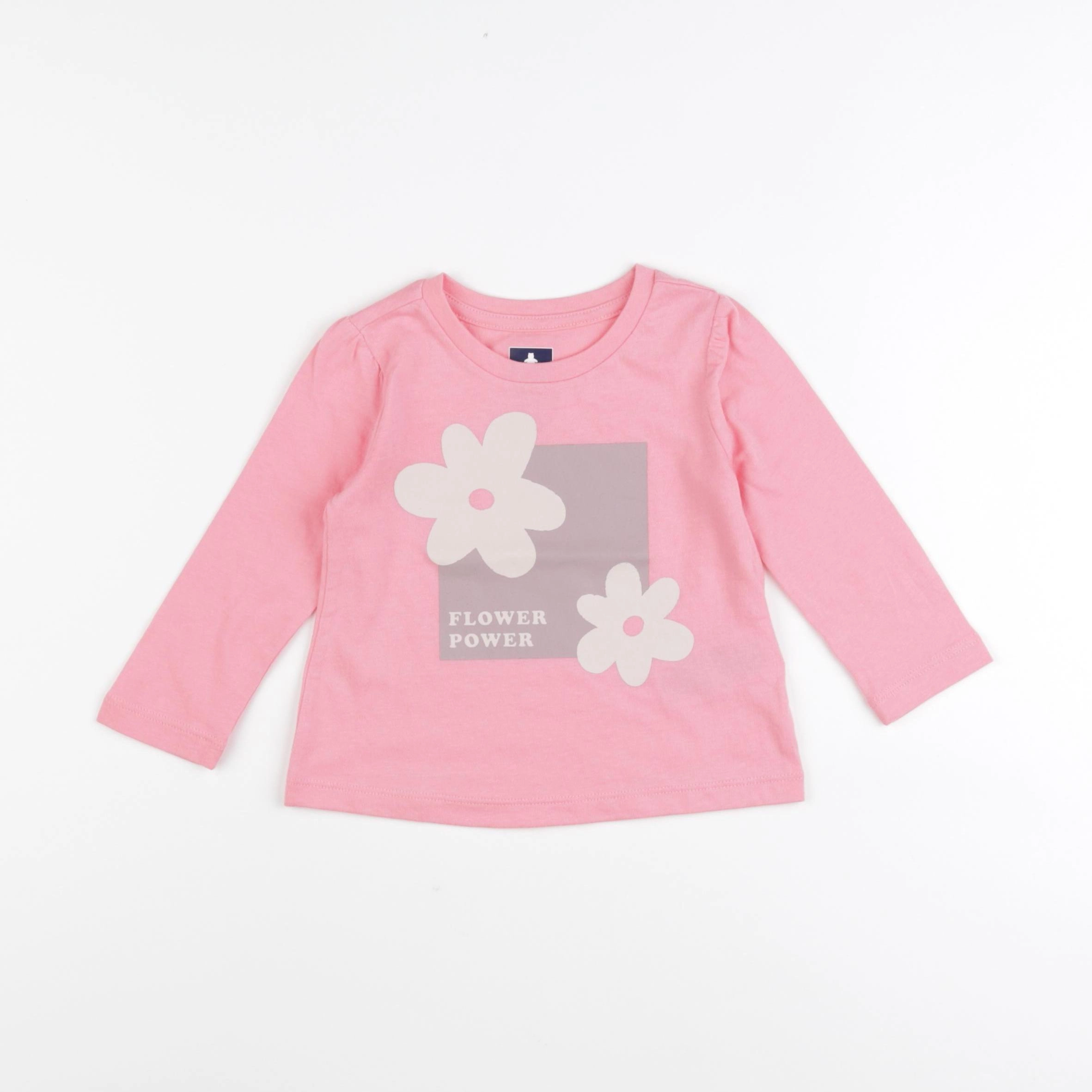 GAP - tee-shirt rose - 12/18 mois