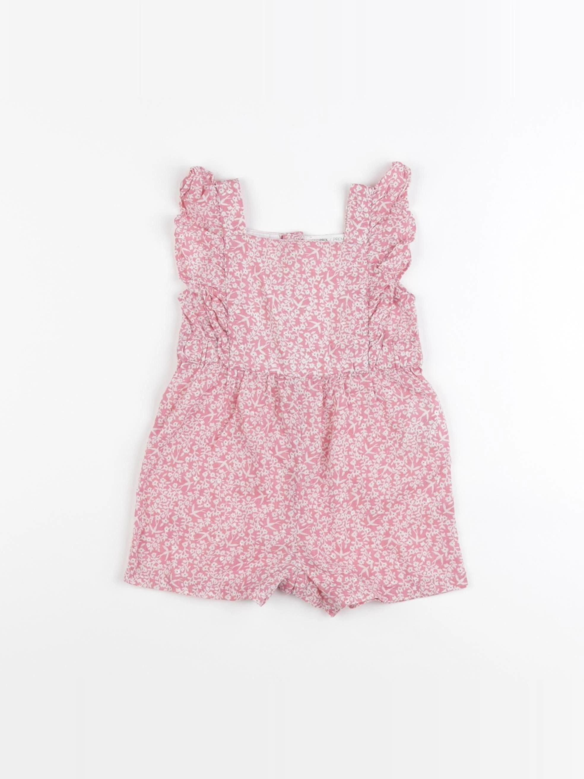 Monoprix - combinaison rose - 6 mois