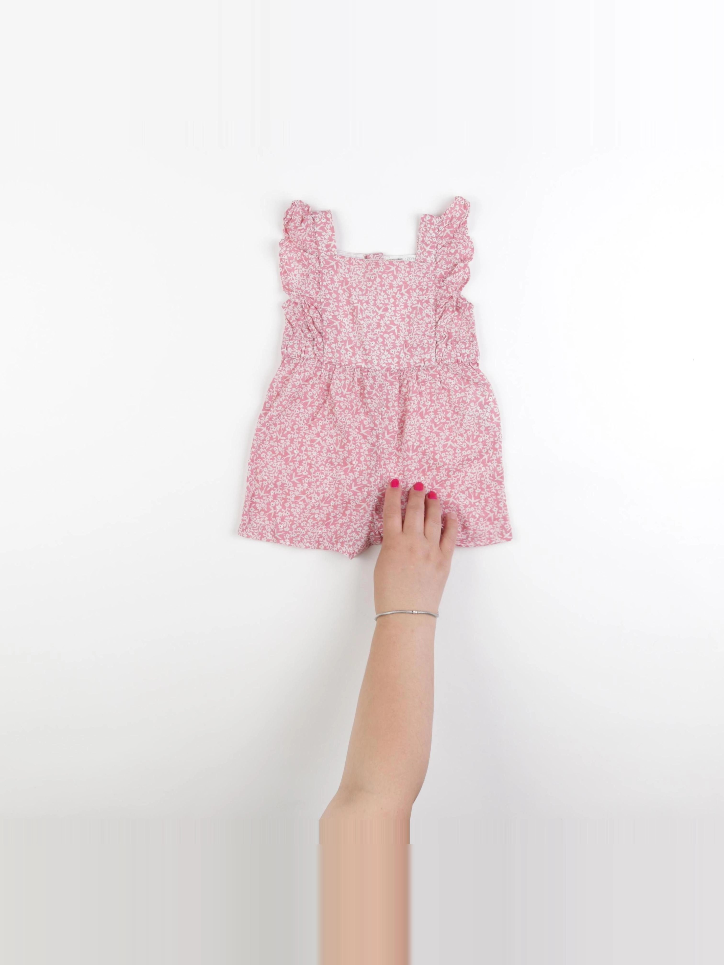 Monoprix - combinaison rose - 6 mois