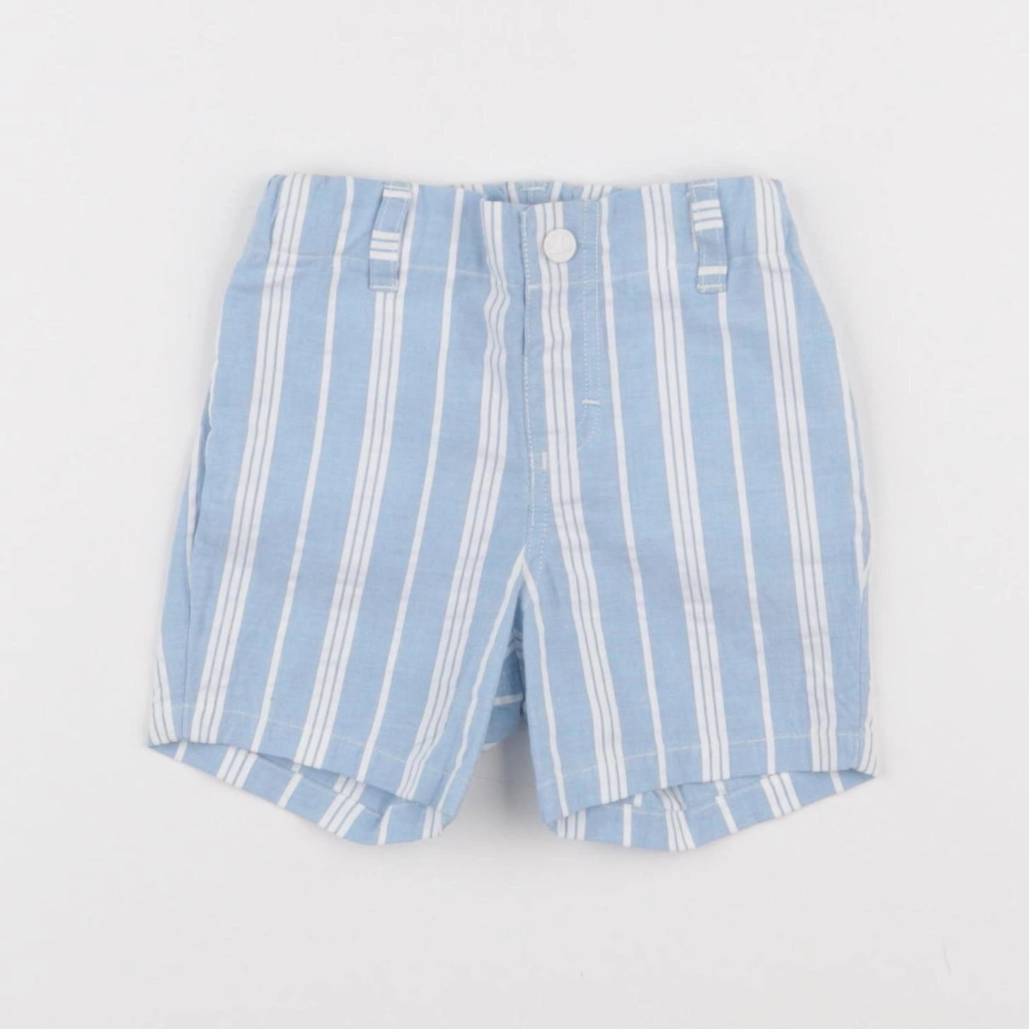 Petit Bateau - short bleu - 6 mois