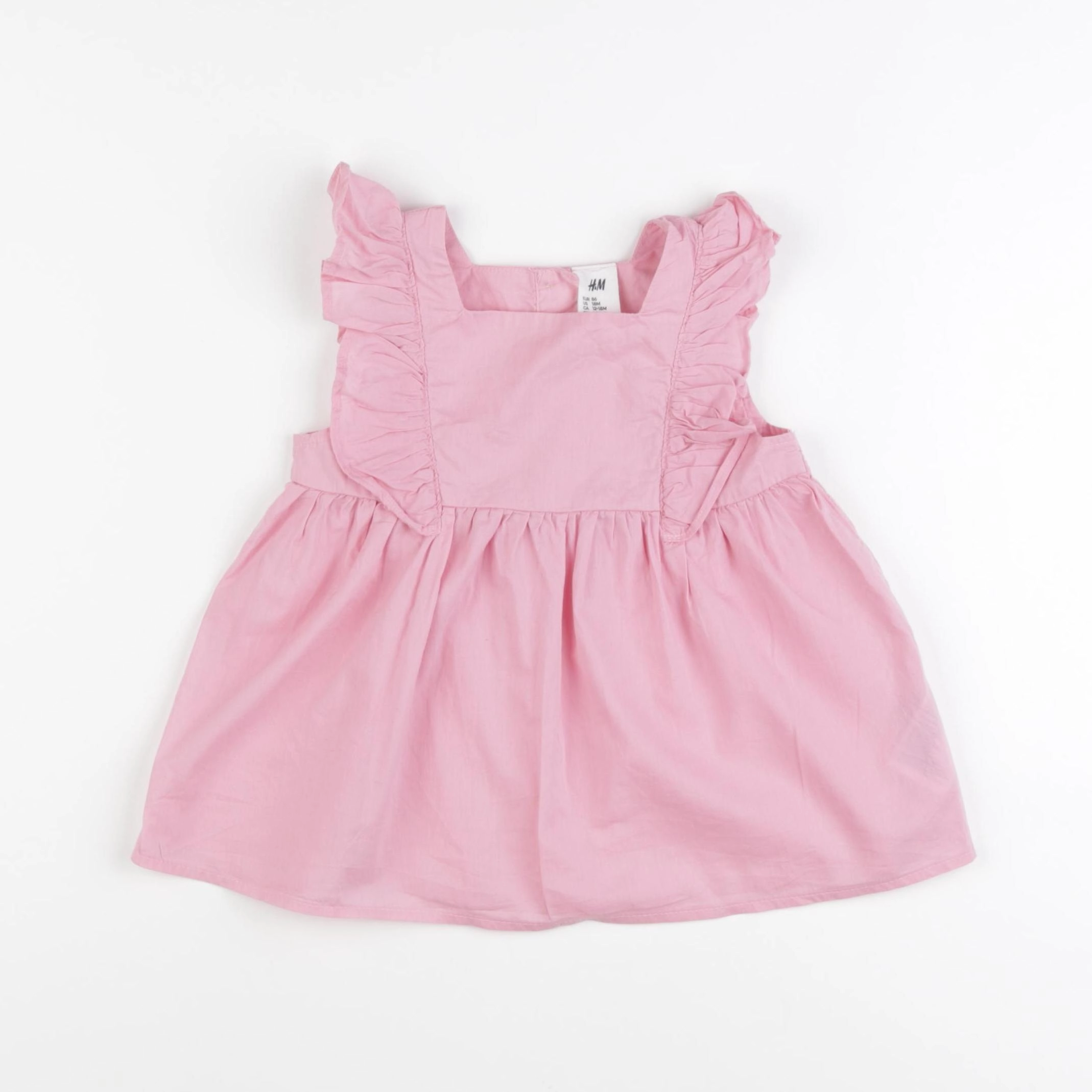 H&M - robe rose - 12/18 mois