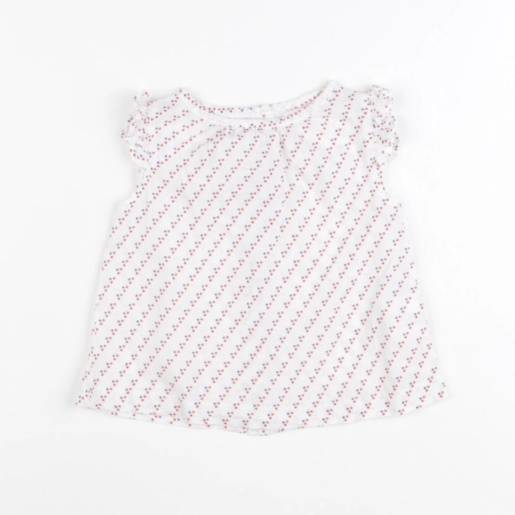 Gocco - blouse blanc - 6/9 mois