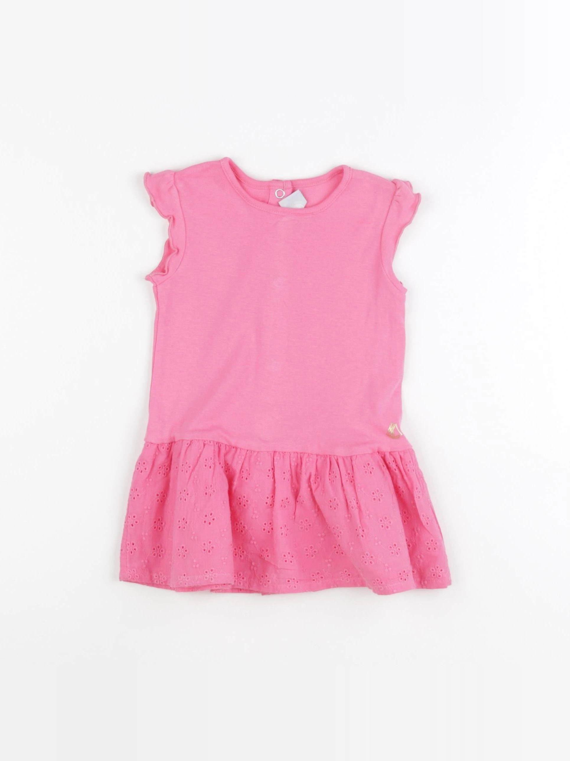 Petit Bateau - robe rose - 12 mois