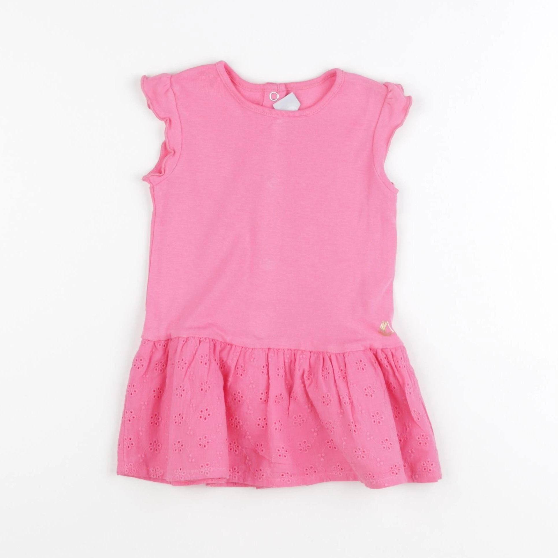 Petit Bateau - robe rose - 12 mois