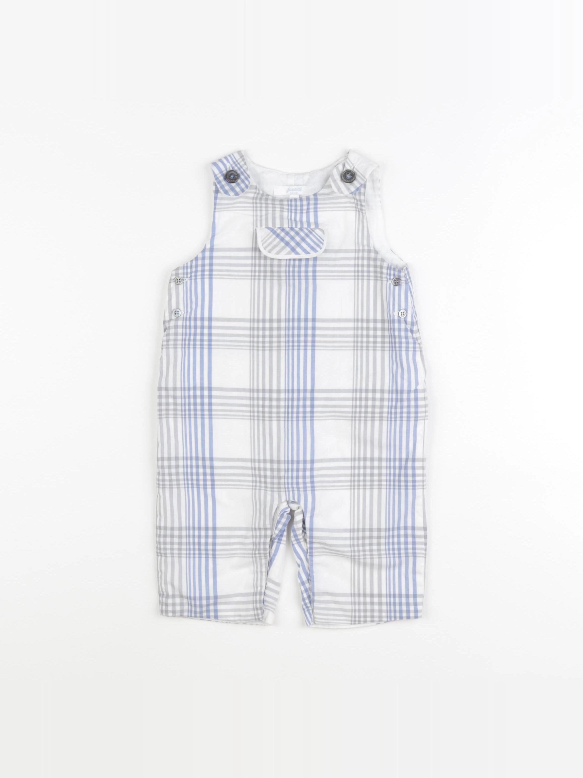 Jacadi - salopette bleu, gris - 6 mois