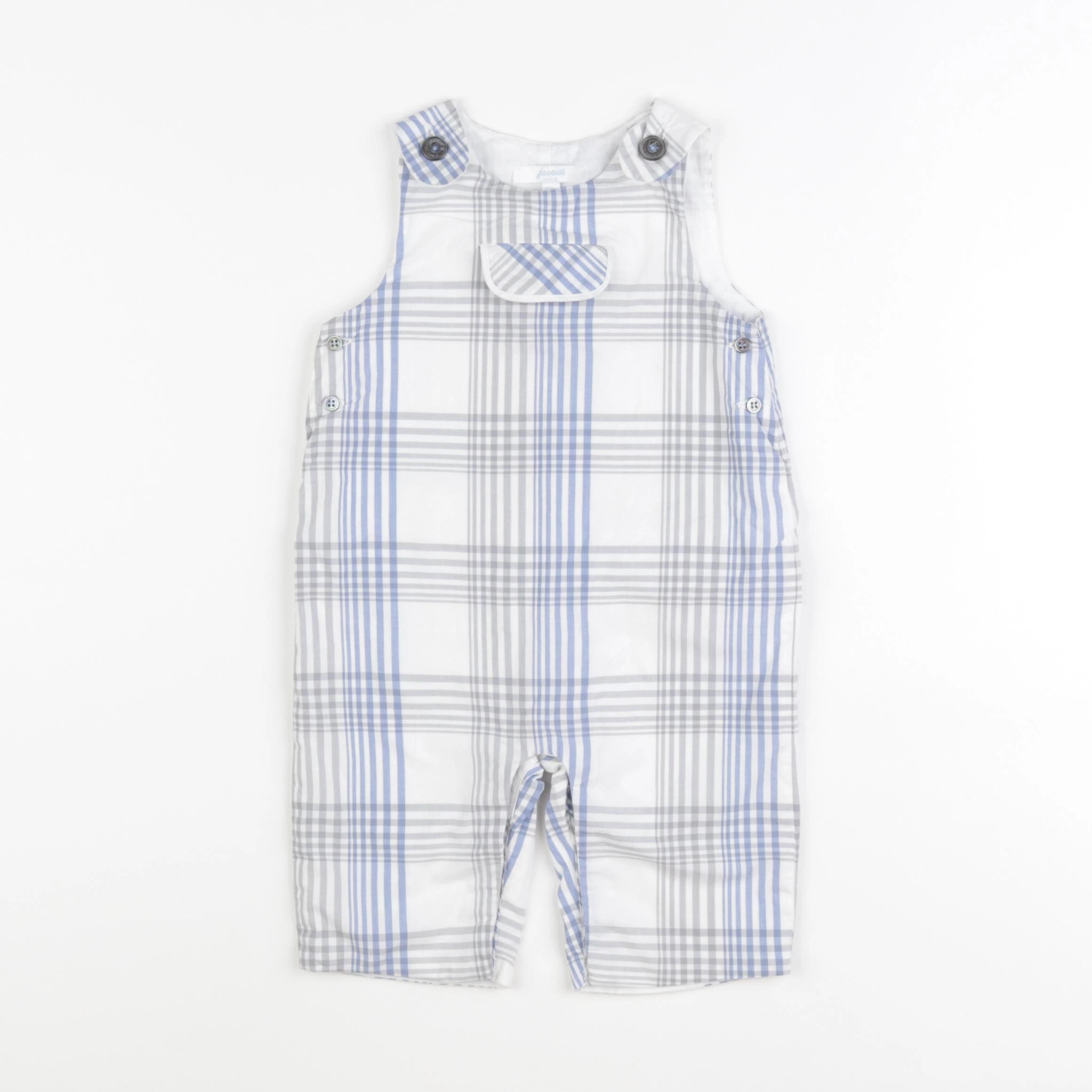 Jacadi - salopette bleu, gris - 6 mois
