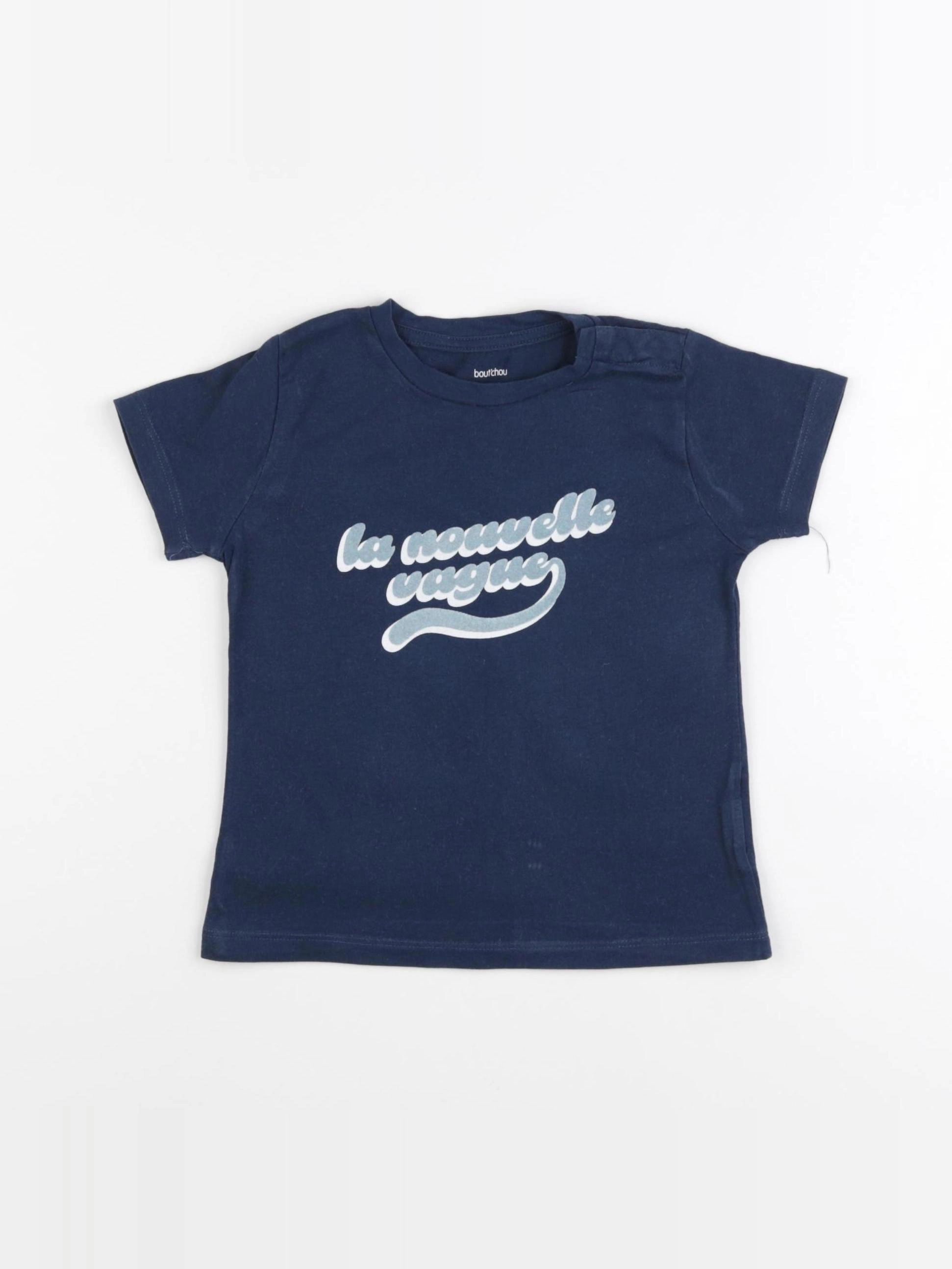 Boutchou - tee-shirt bleu - 24 mois