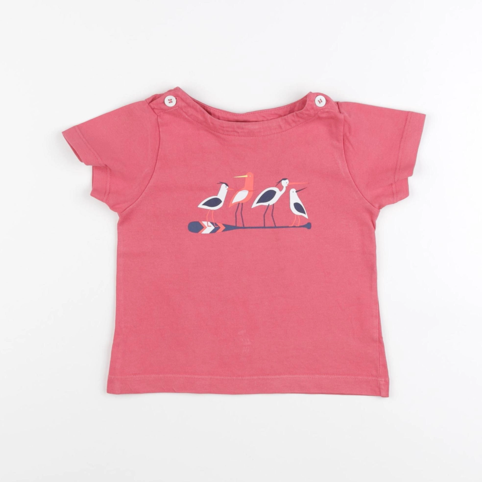 Jacadi - tee-shirt rose - 24 mois