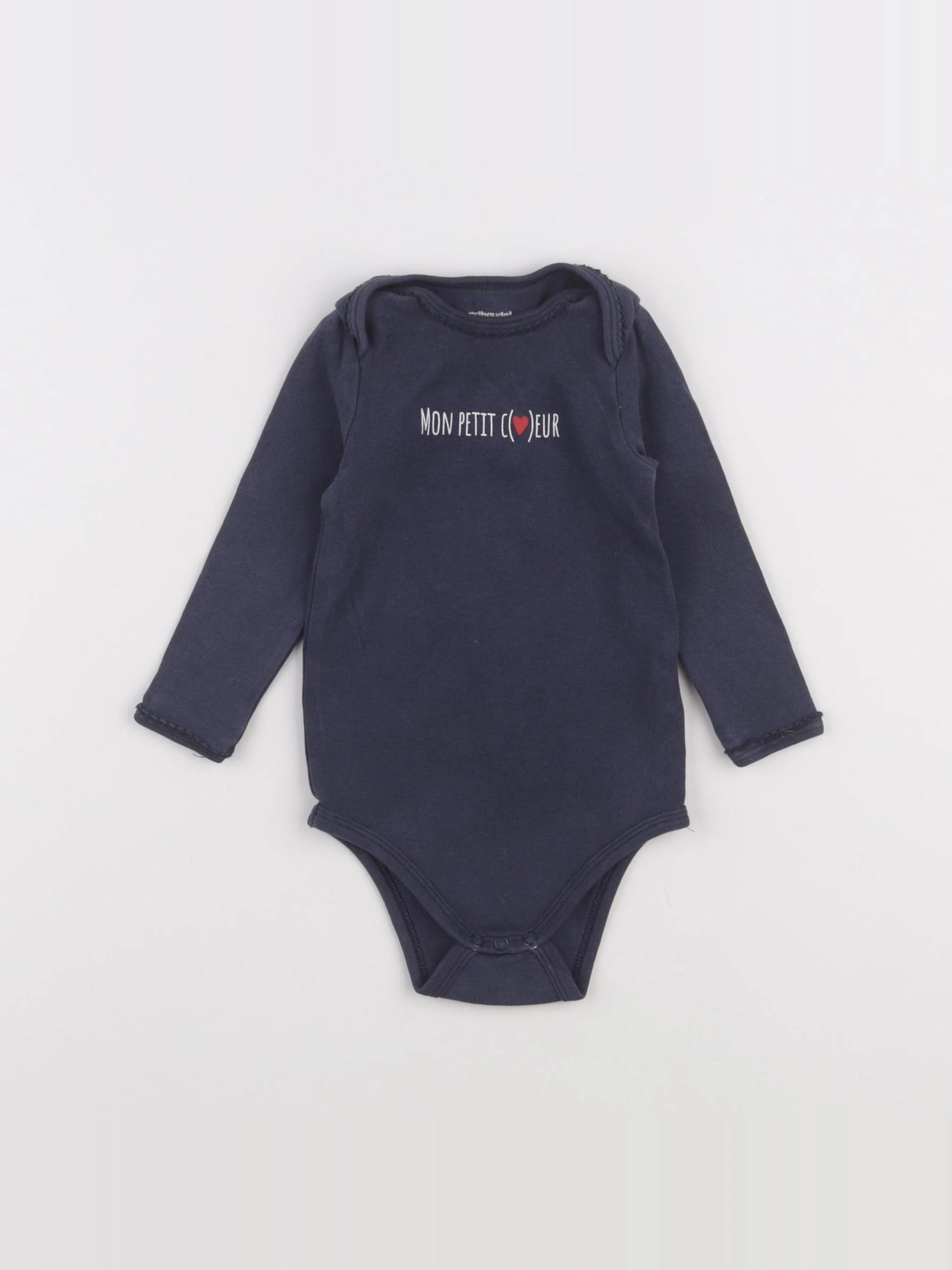 Vertbaudet - body bleu - 18 mois