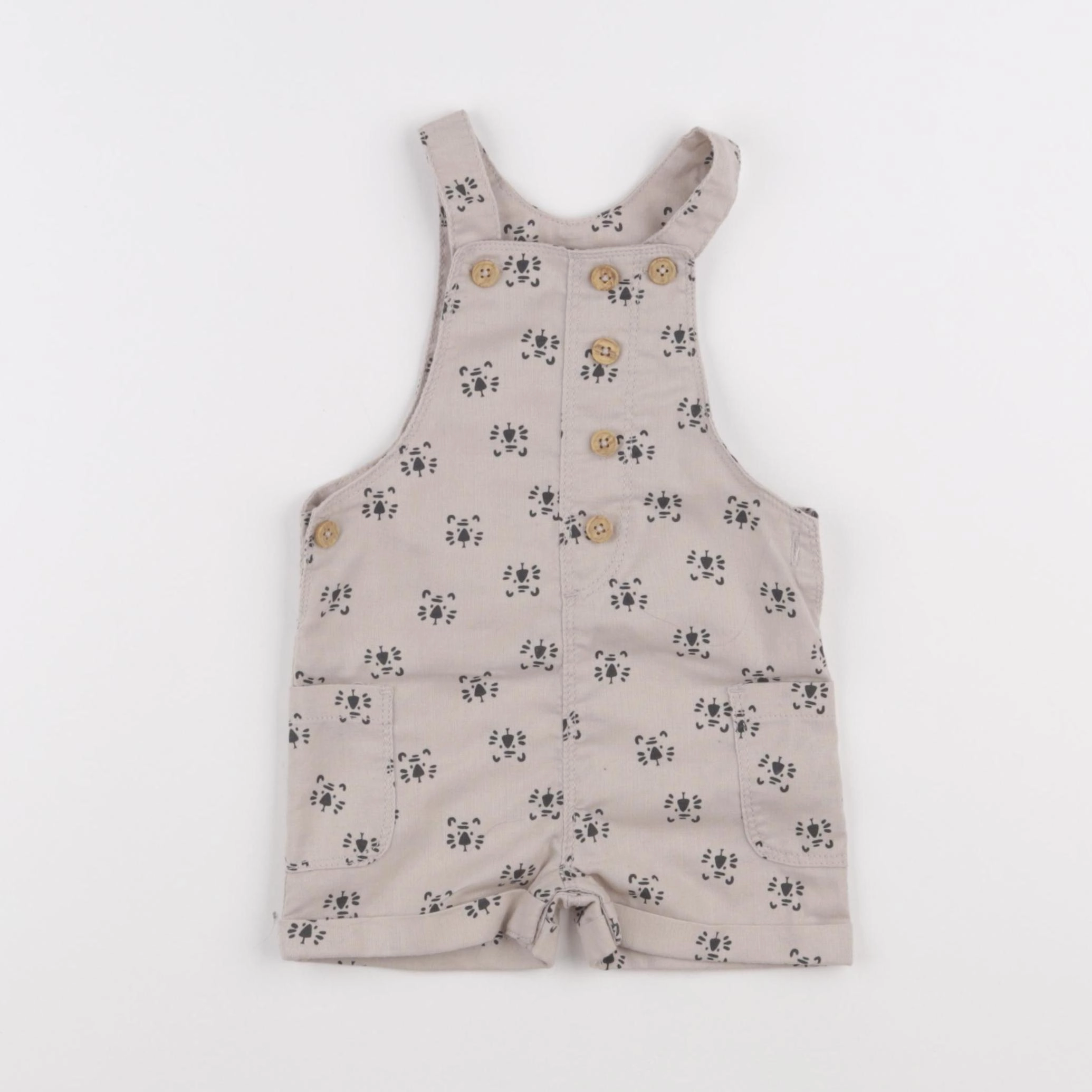 Vertbaudet - salopette beige - 12 mois