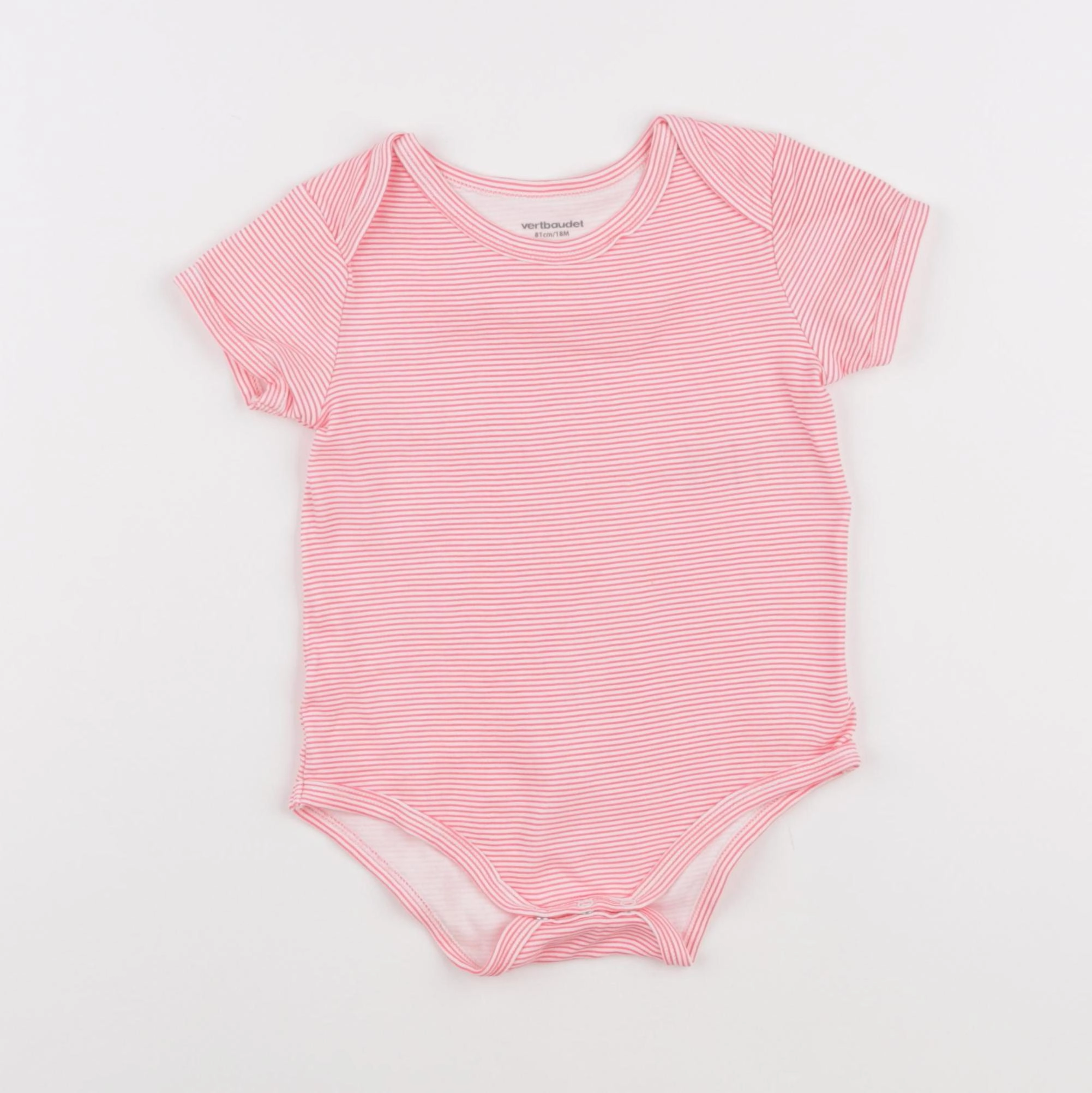 Vertbaudet - body rose fluo - 18 mois