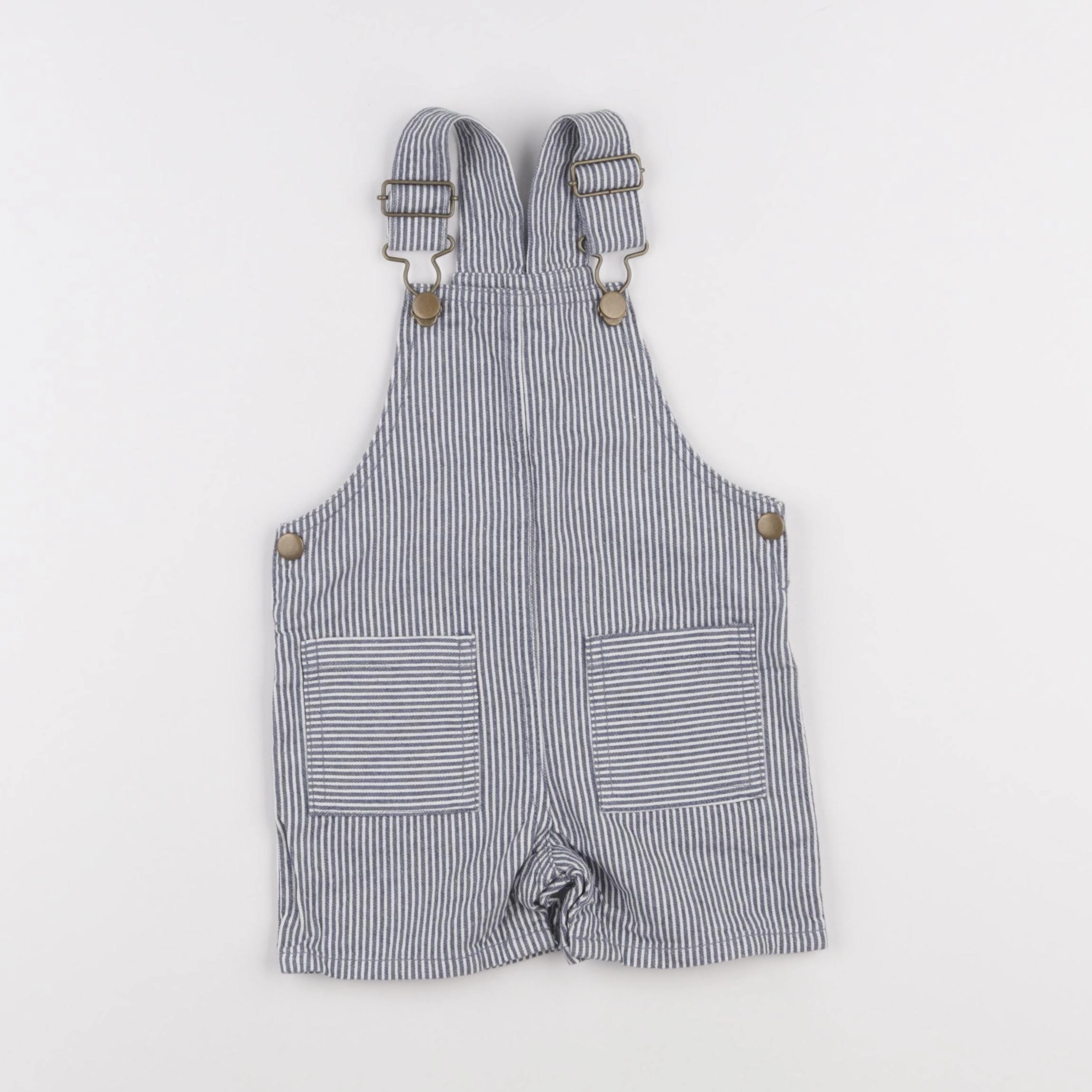 Boutchou - salopette bleu, blanc - 12 mois