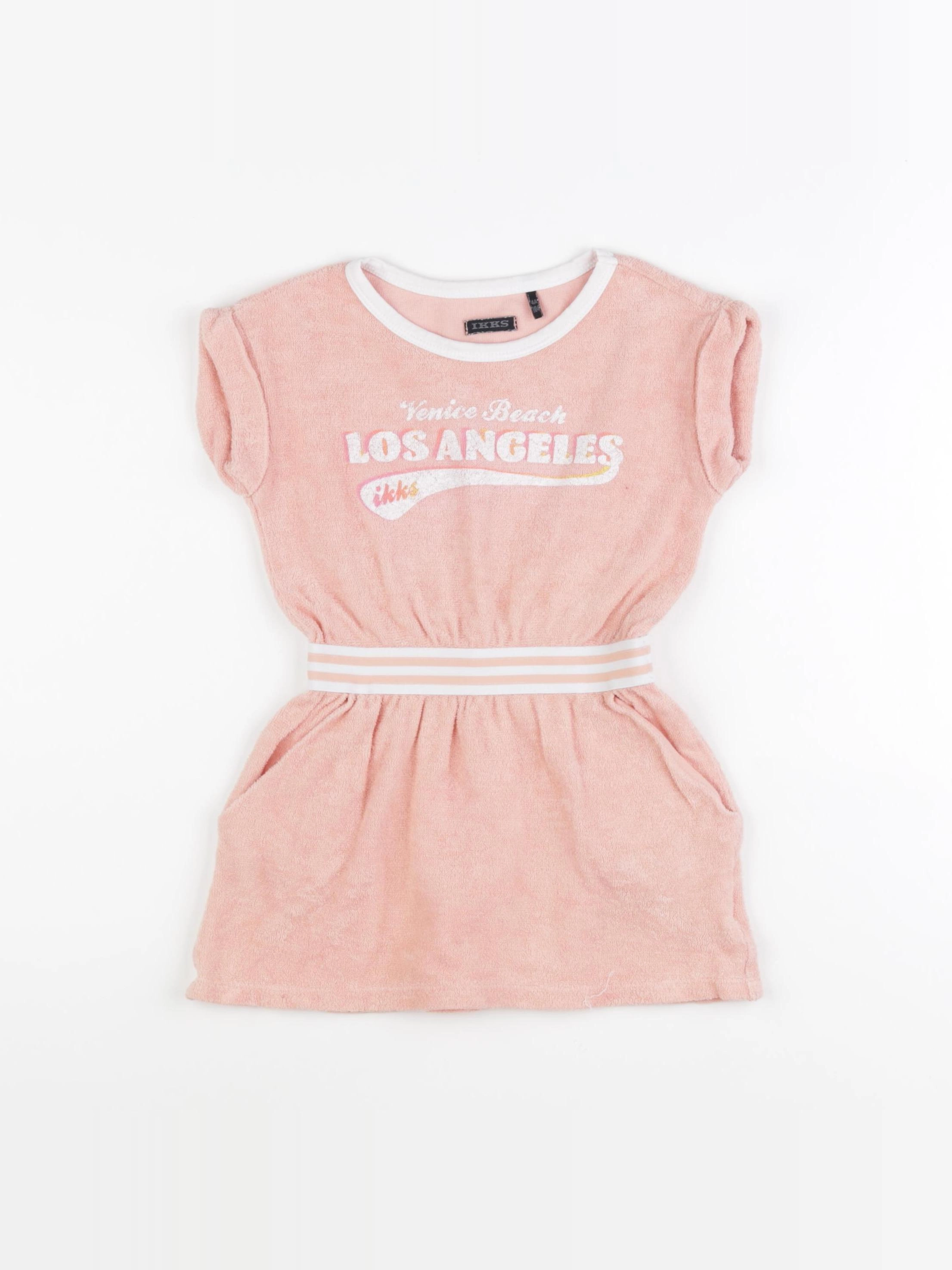 IKKS - robe rose - 4 ans