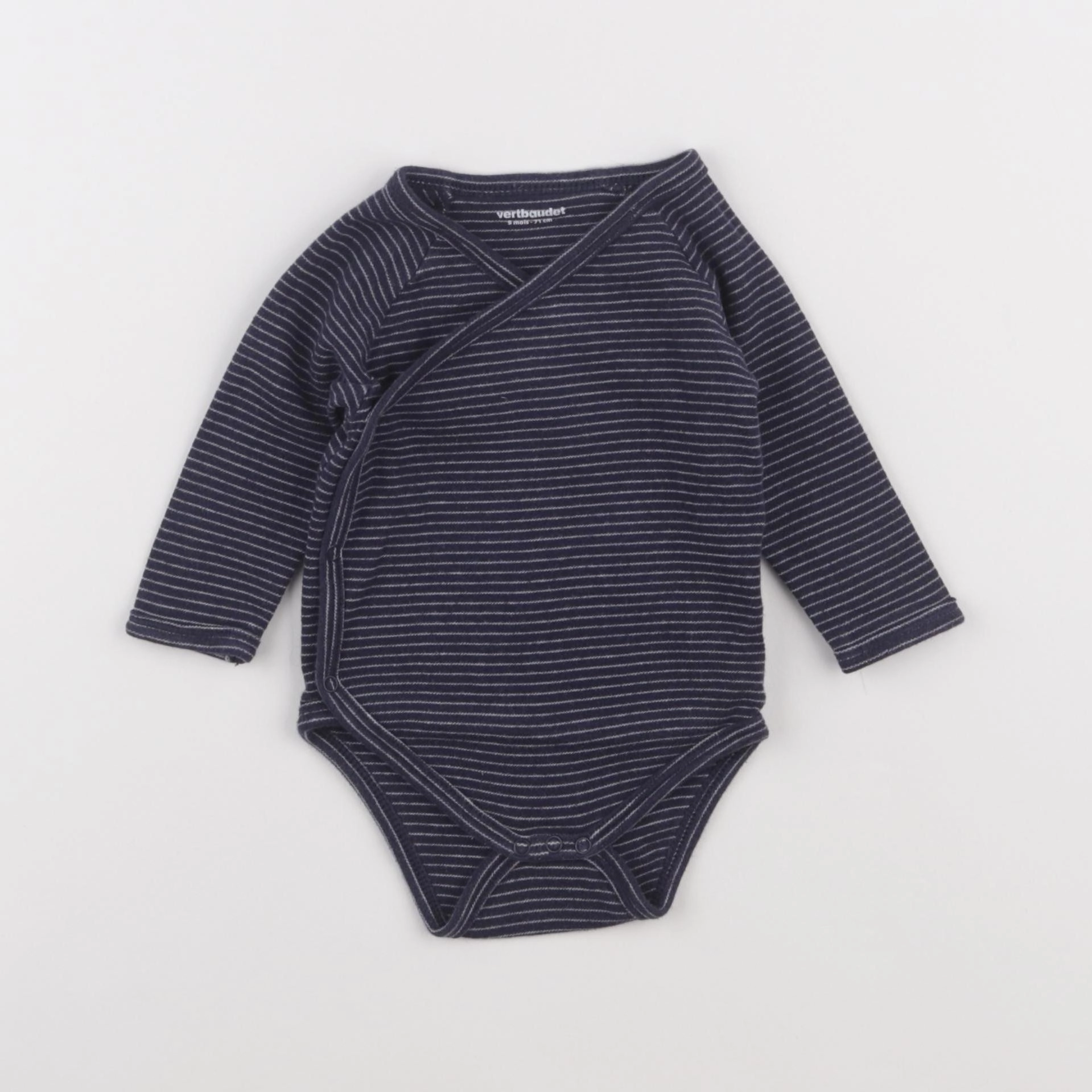 Vertbaudet - body bleu - 9 mois