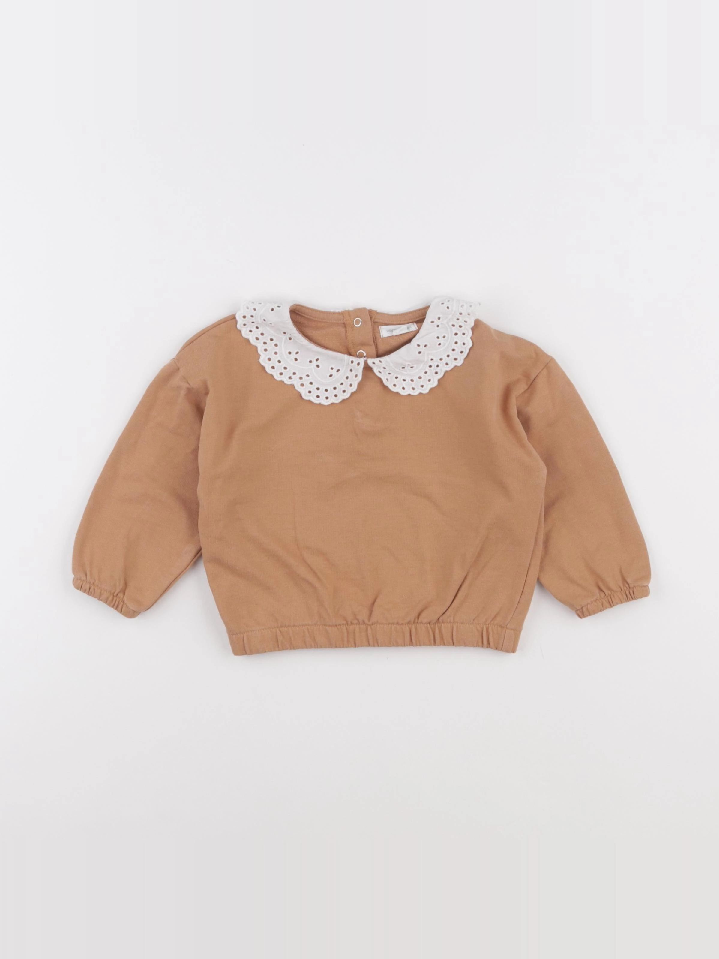 Vertbaudet - sweat marron - 18 mois