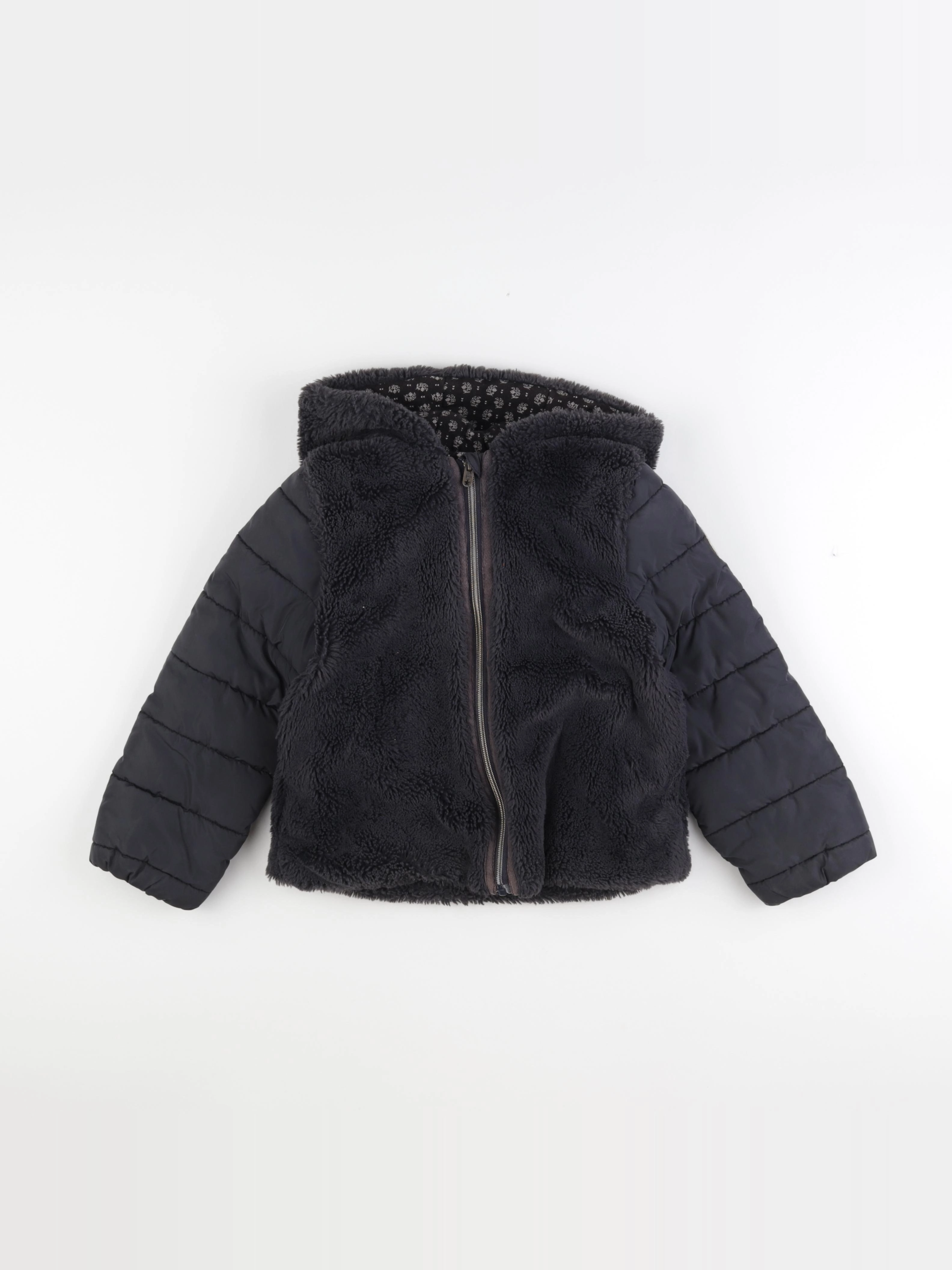 IKKS - manteau noir - 6 ans
