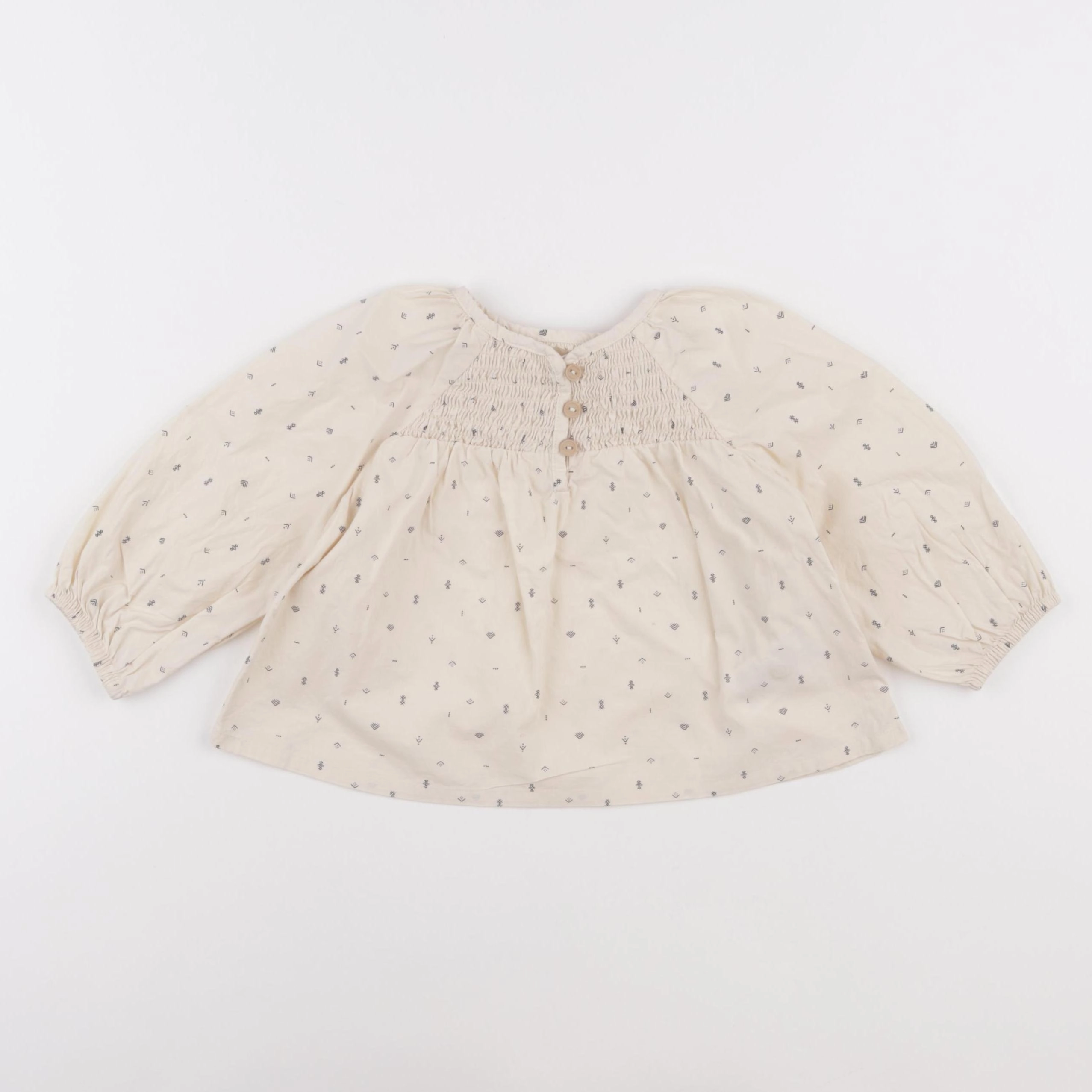 Vertbaudet - blouse beige - 18 mois