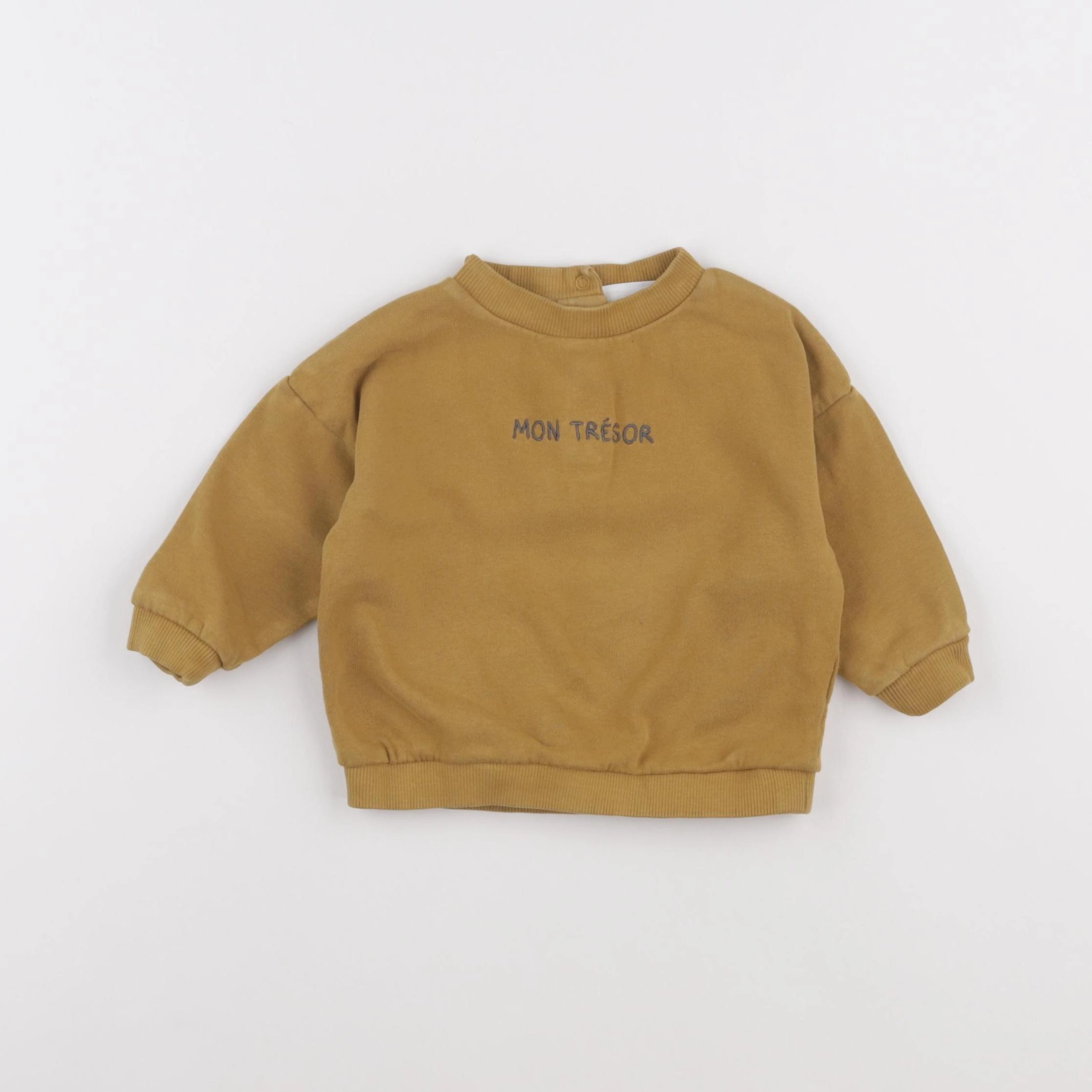 Vertbaudet - sweat marron - 9 mois