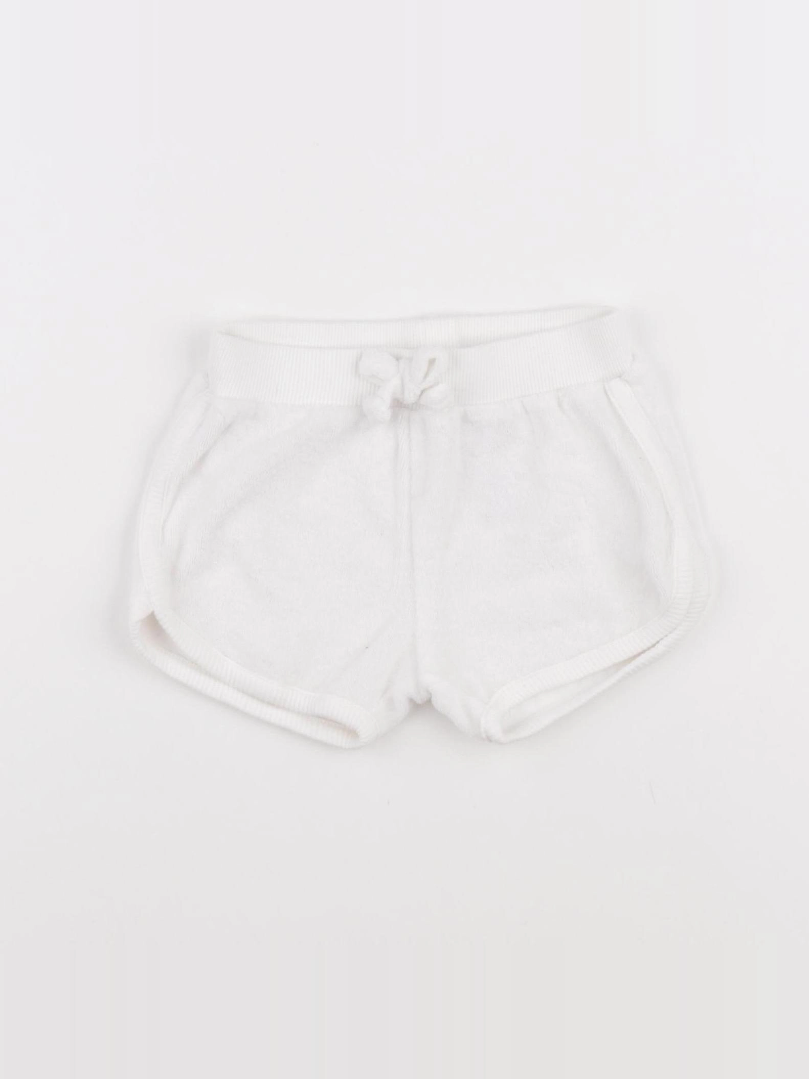 Vertbaudet - short blanc - 12/18 mois