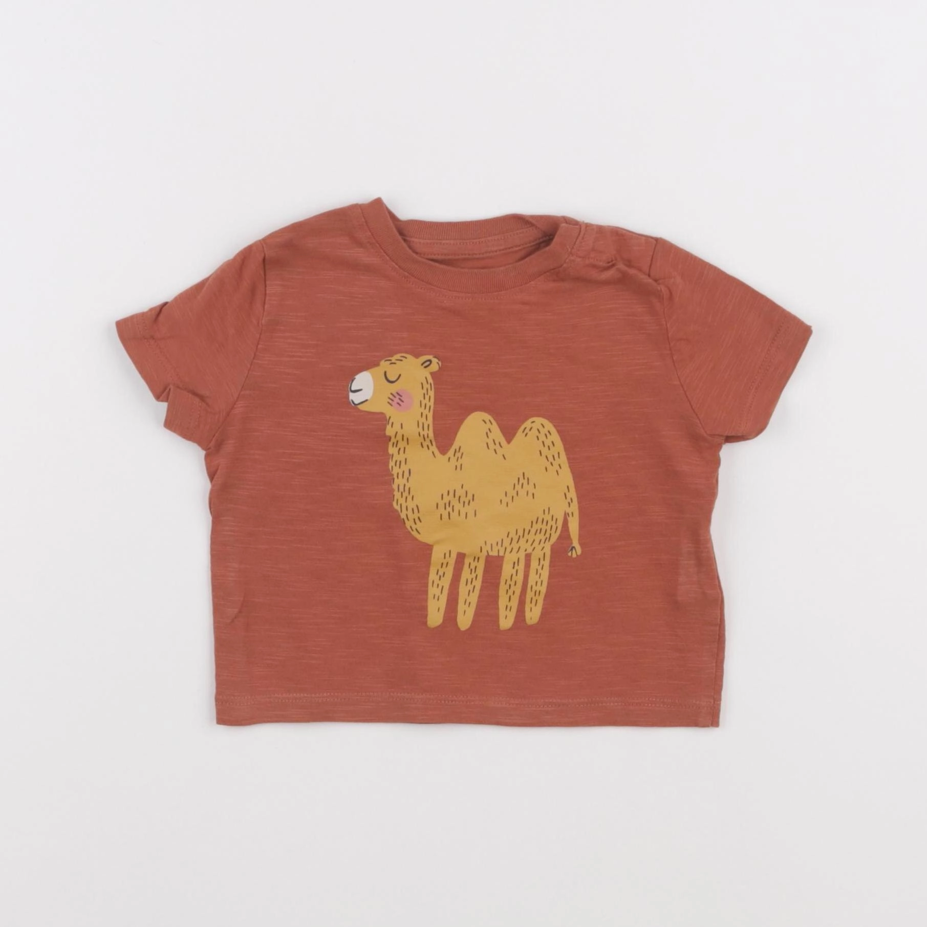 Petit Bateau - tee-shirt marron - 6 mois