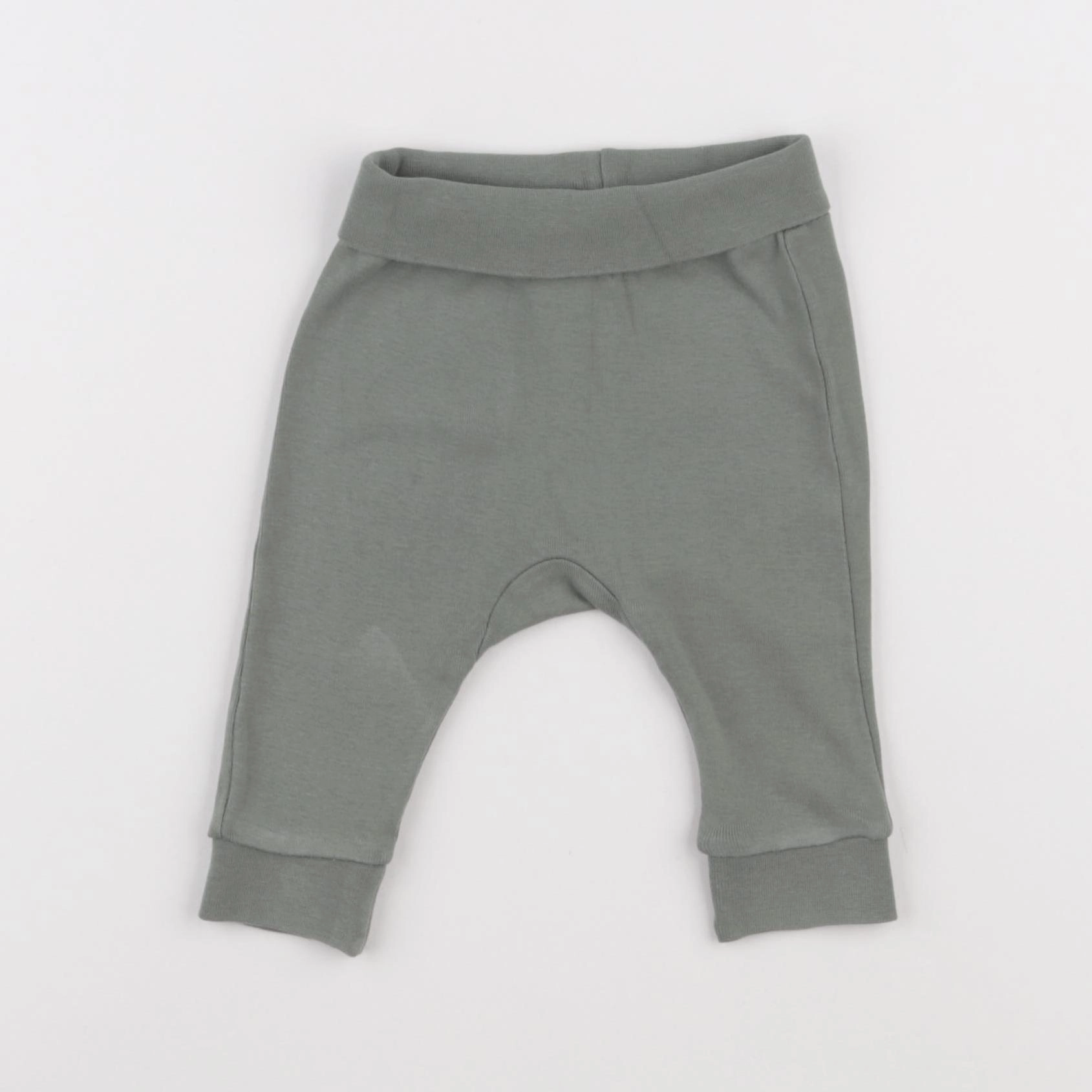 H&M - legging vert - 3 mois