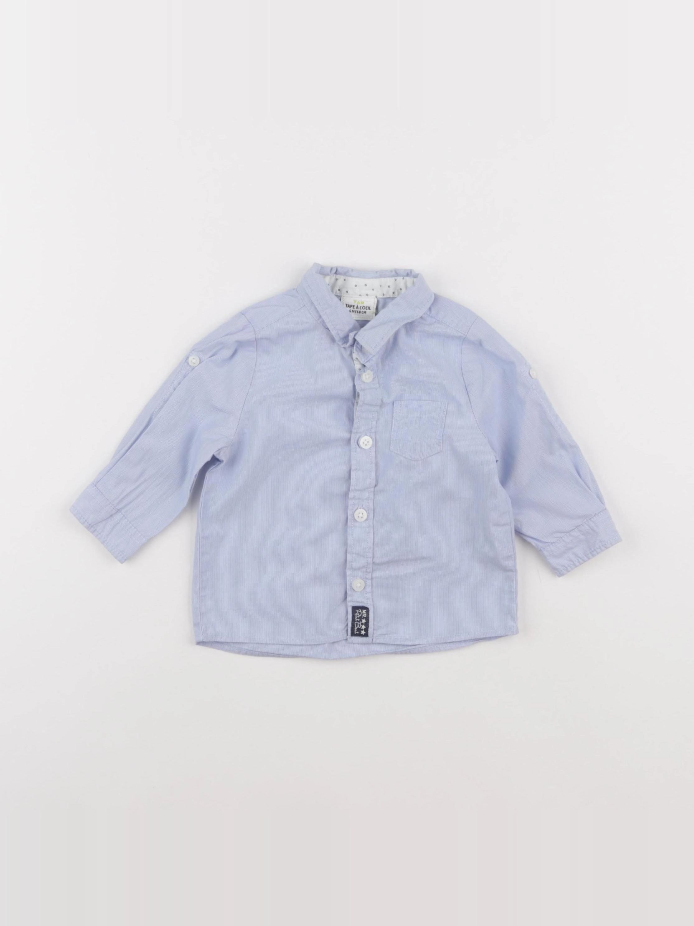 Tape à l'oeil - chemise bleu - 6 mois