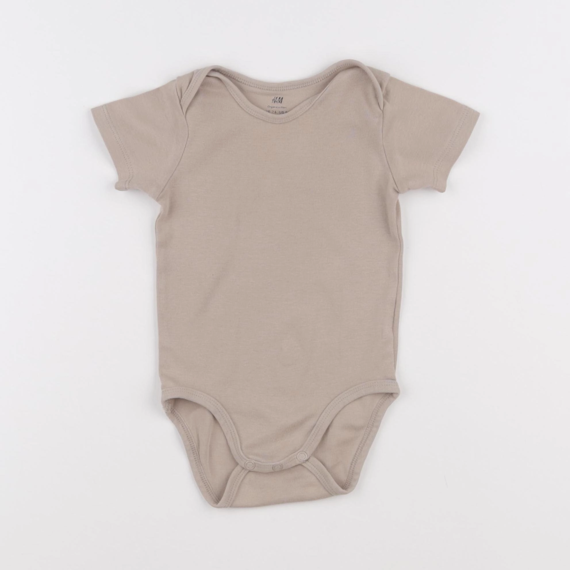 H&M - body beige - 6/9 mois