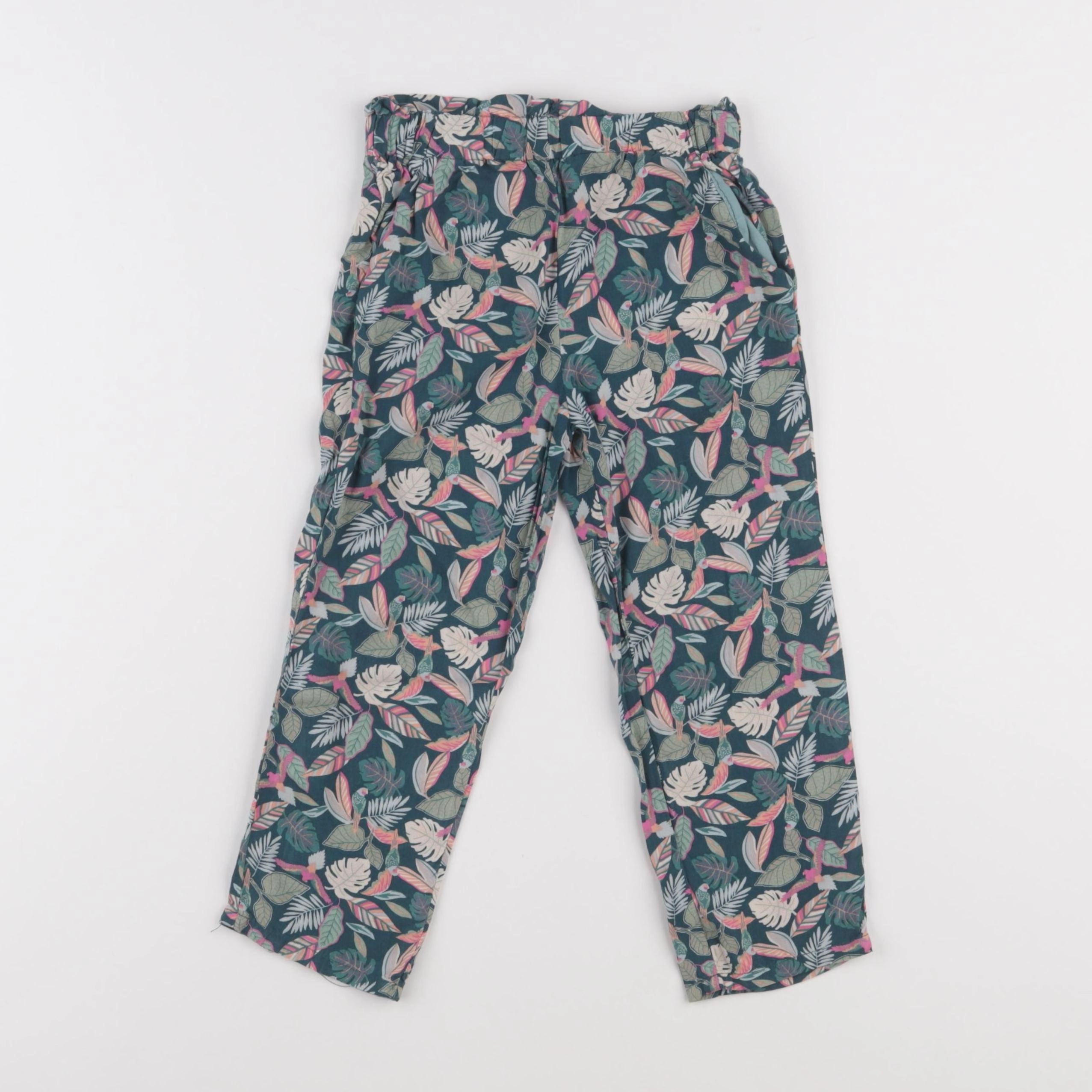 Vertbaudet - pantalon vert - 4 ans