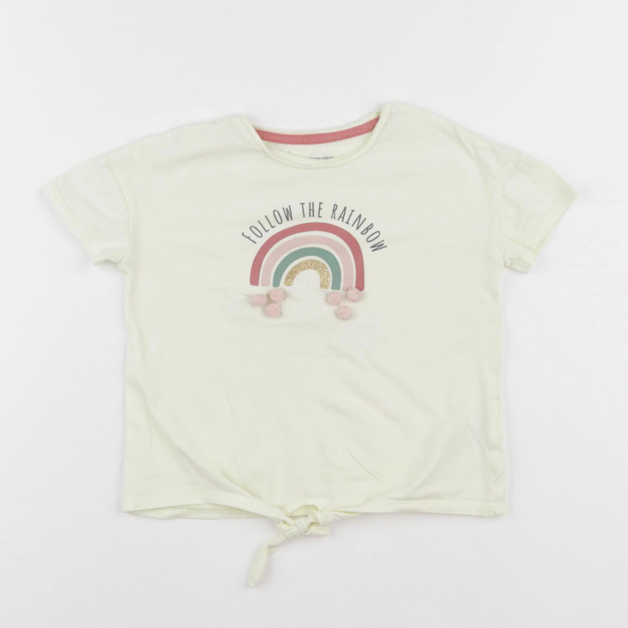 Vertbaudet - tee-shirt jaune - 4 ans
