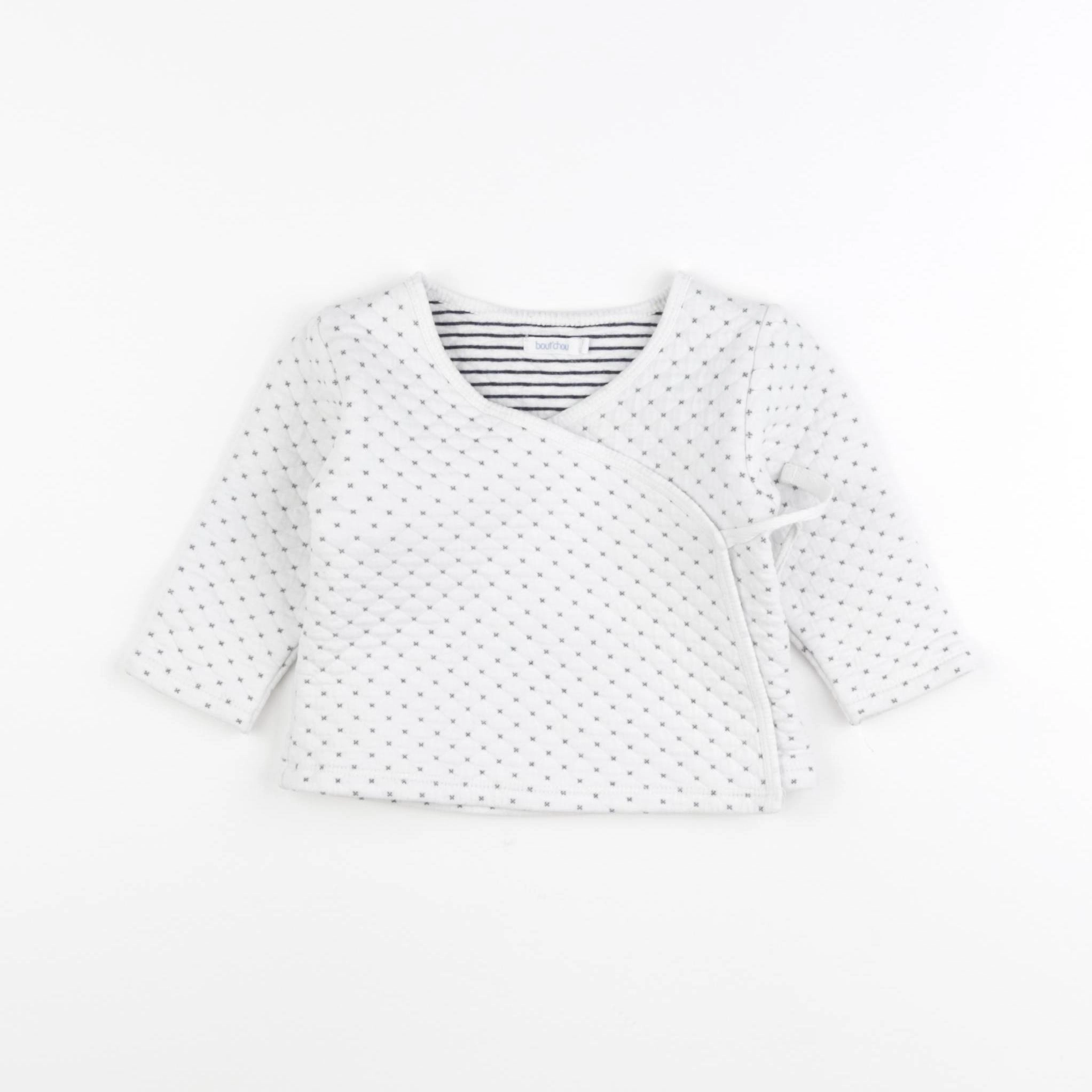 Boutchou - gilet blanc - 12 mois