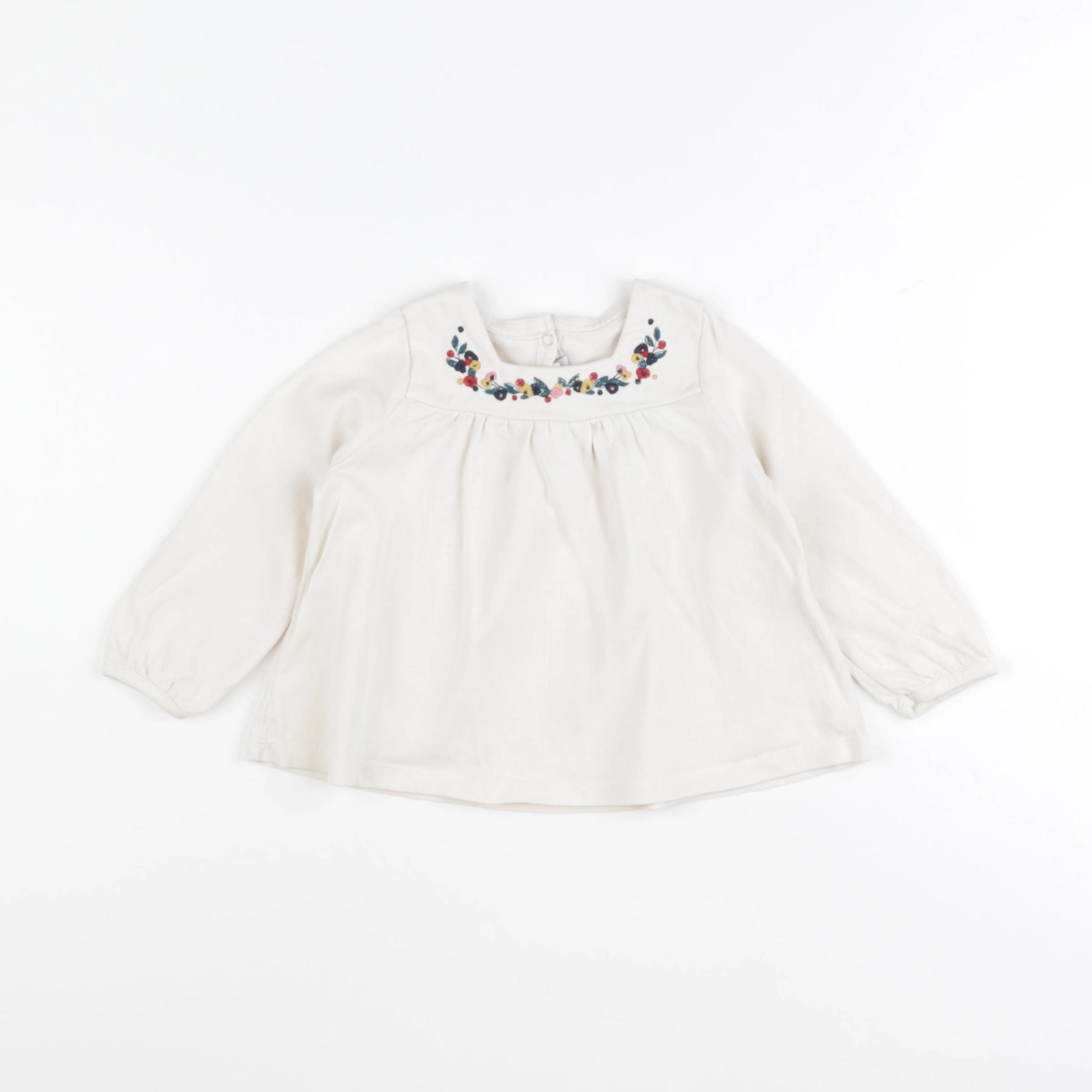 Petit Bateau - tee-shirt blanc - 18 mois