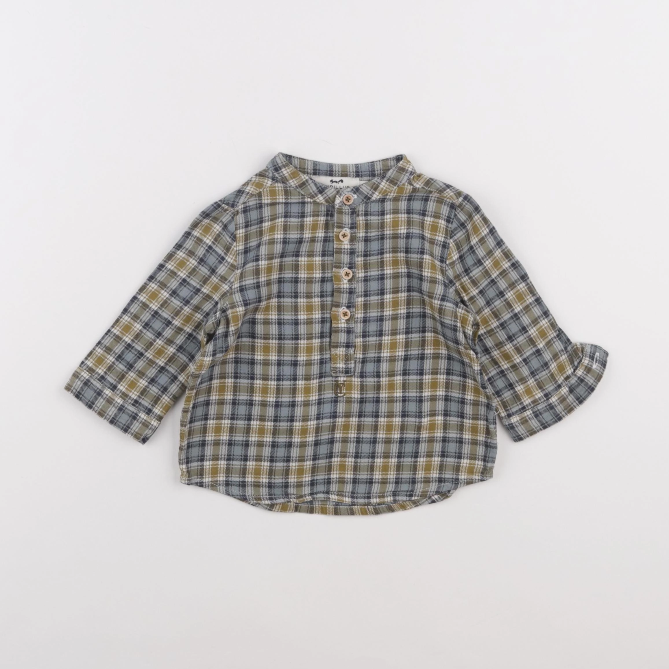 Cyrillus - chemise vert - 9 mois