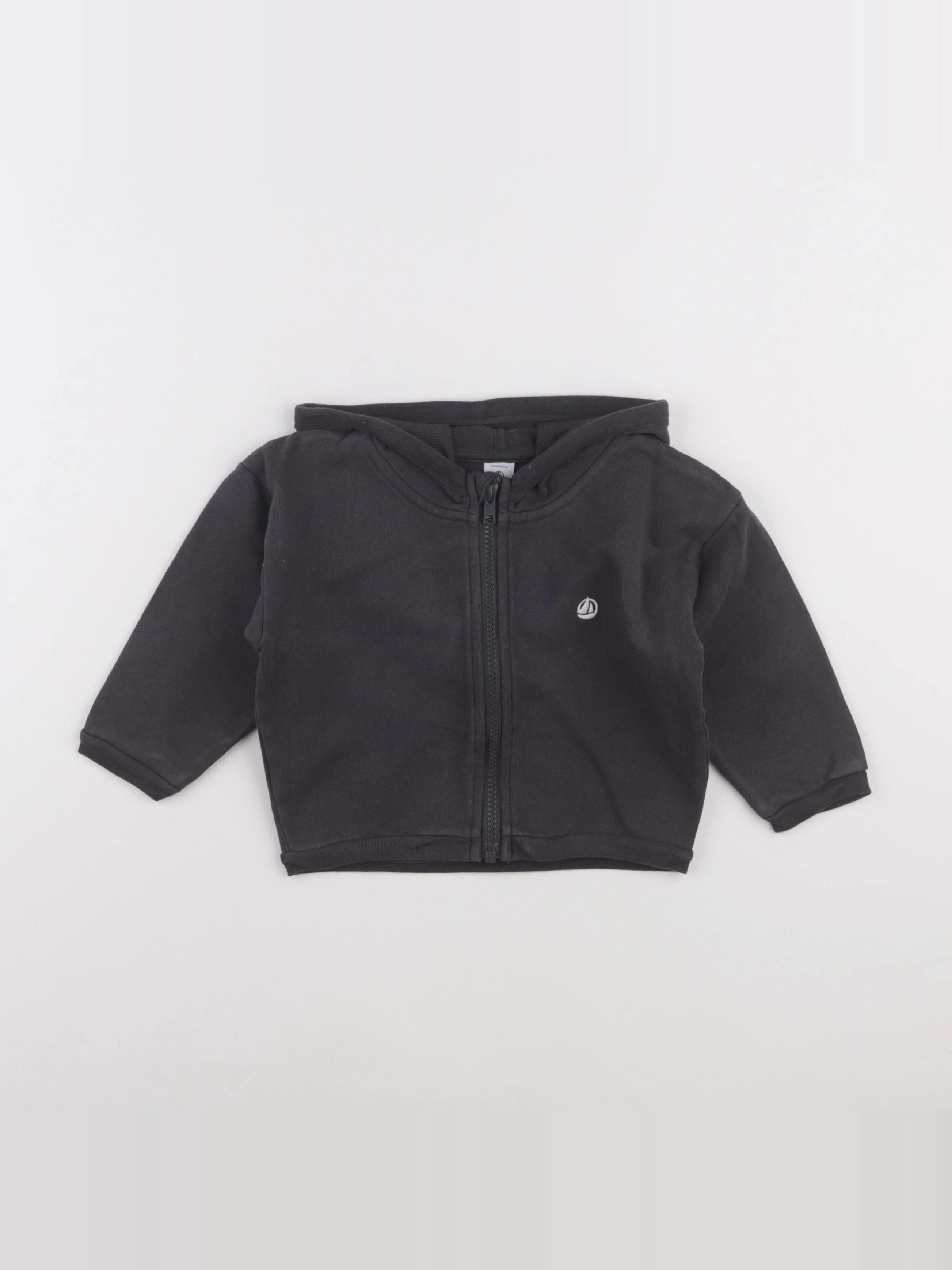 Petit Bateau - sweat gris - 24 mois