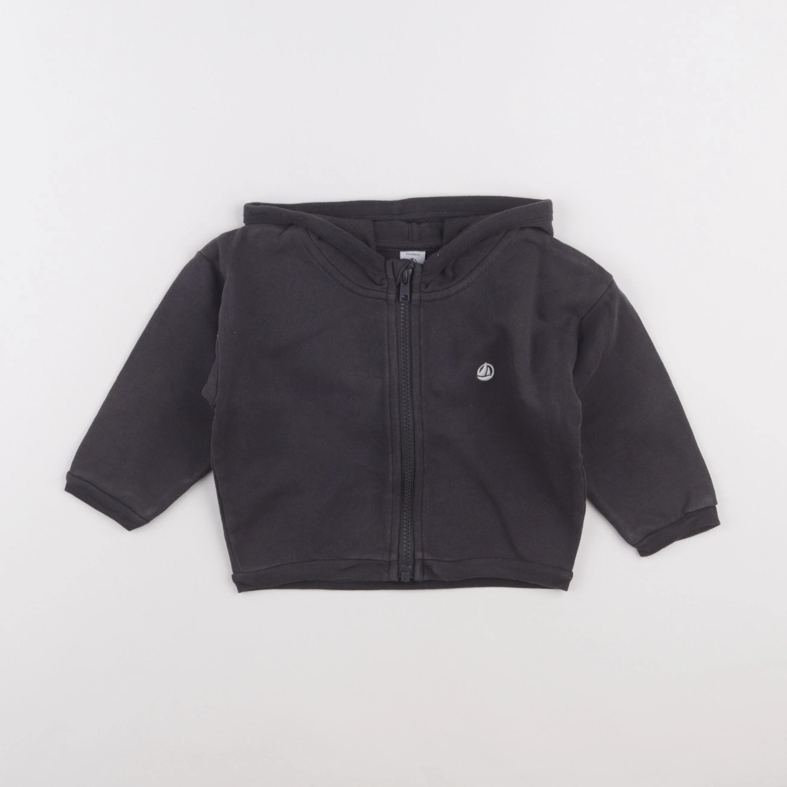 Petit Bateau - sweat gris - 24 mois