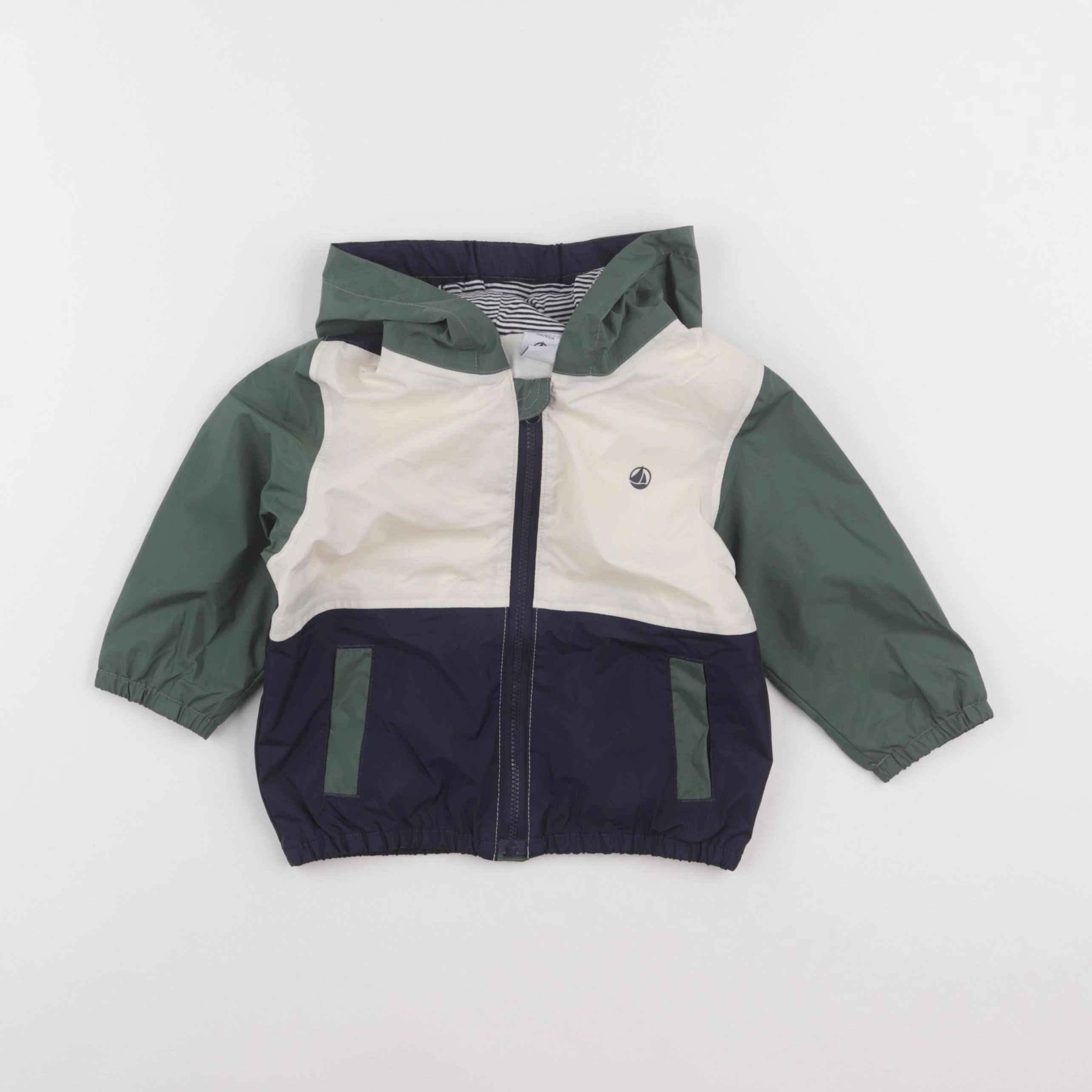 Petit Bateau - coupe-vent vert - 18 mois