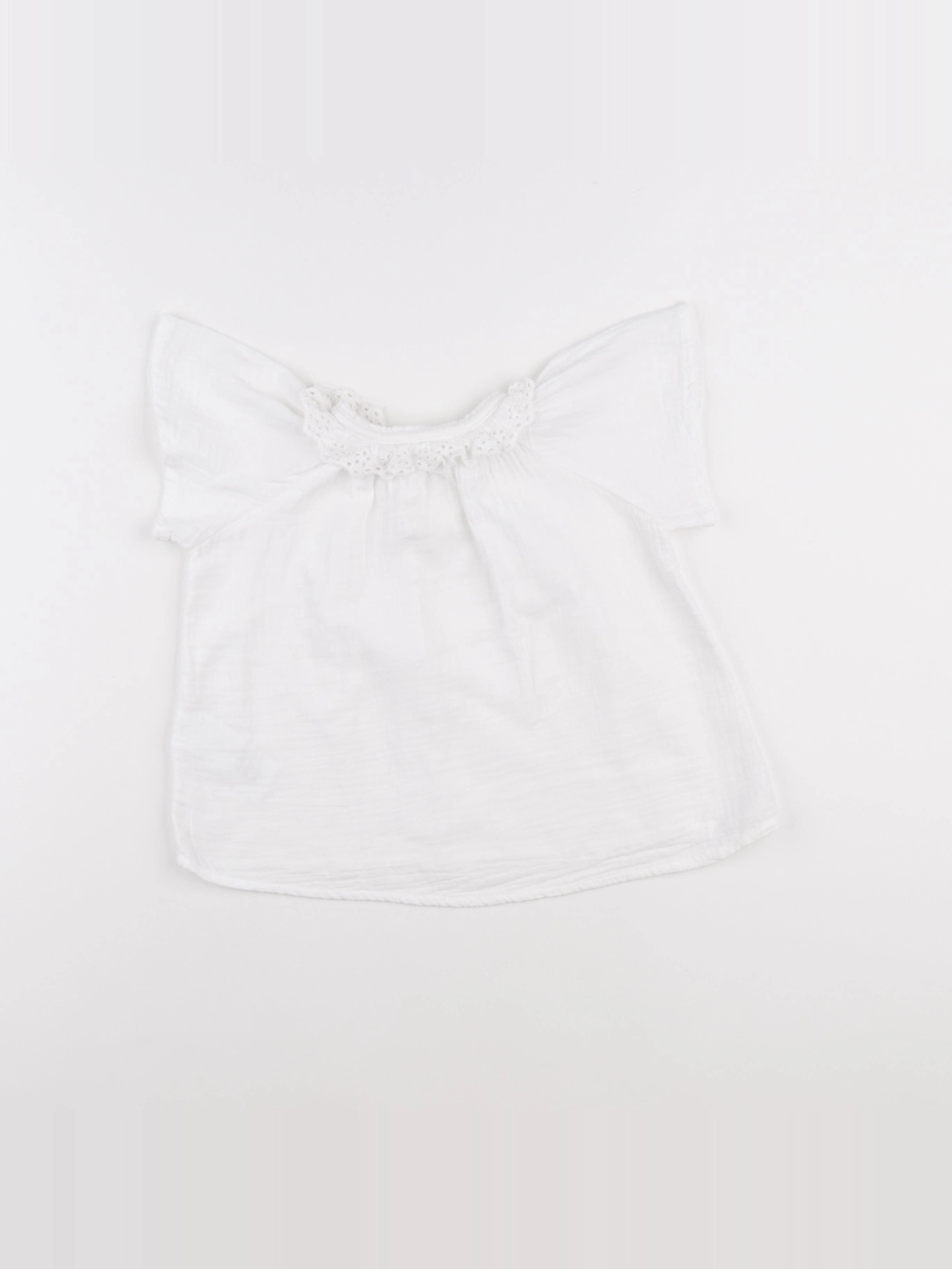 Vertbaudet - blouse blanc - 4 ans