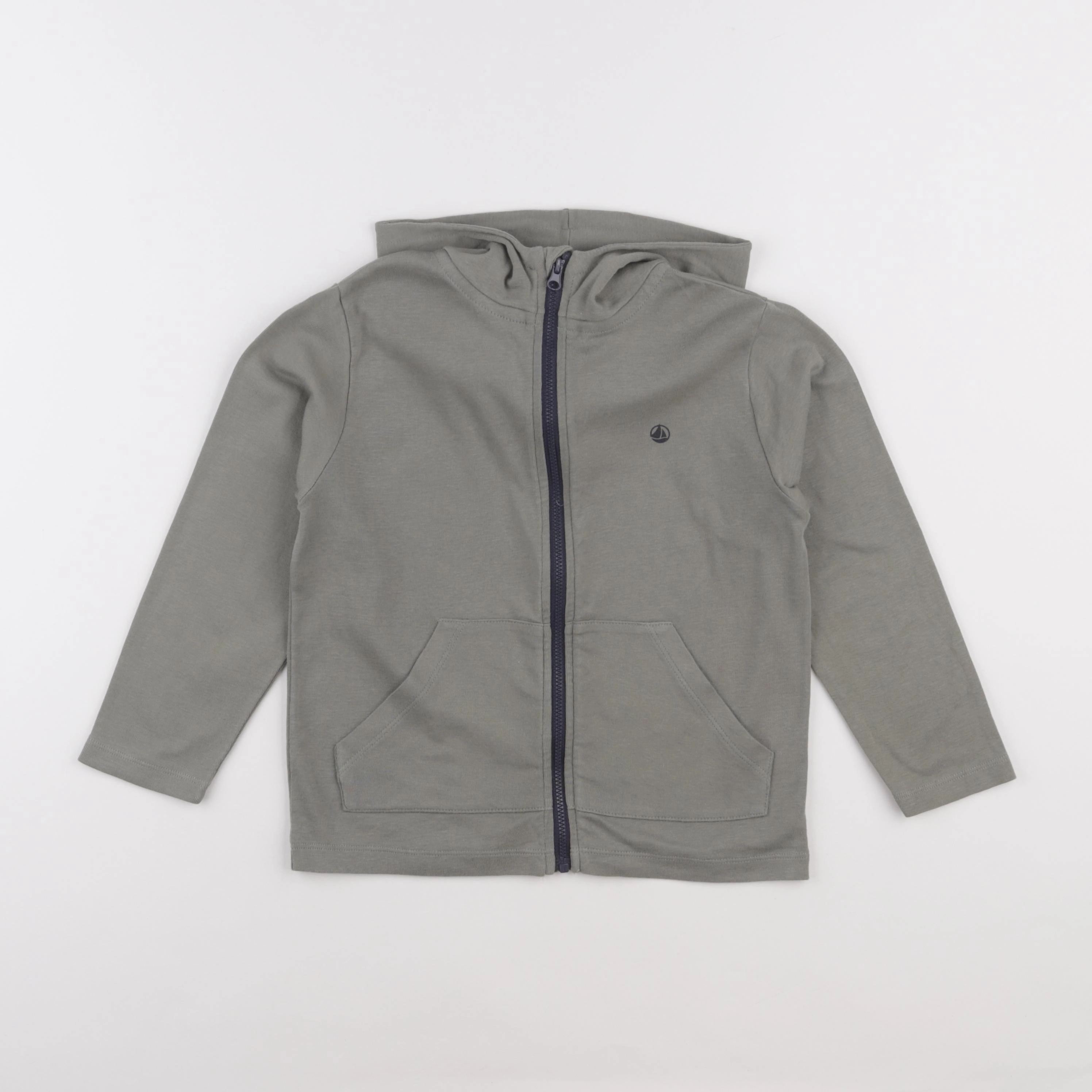 Petit Bateau - sweat vert - 6 ans