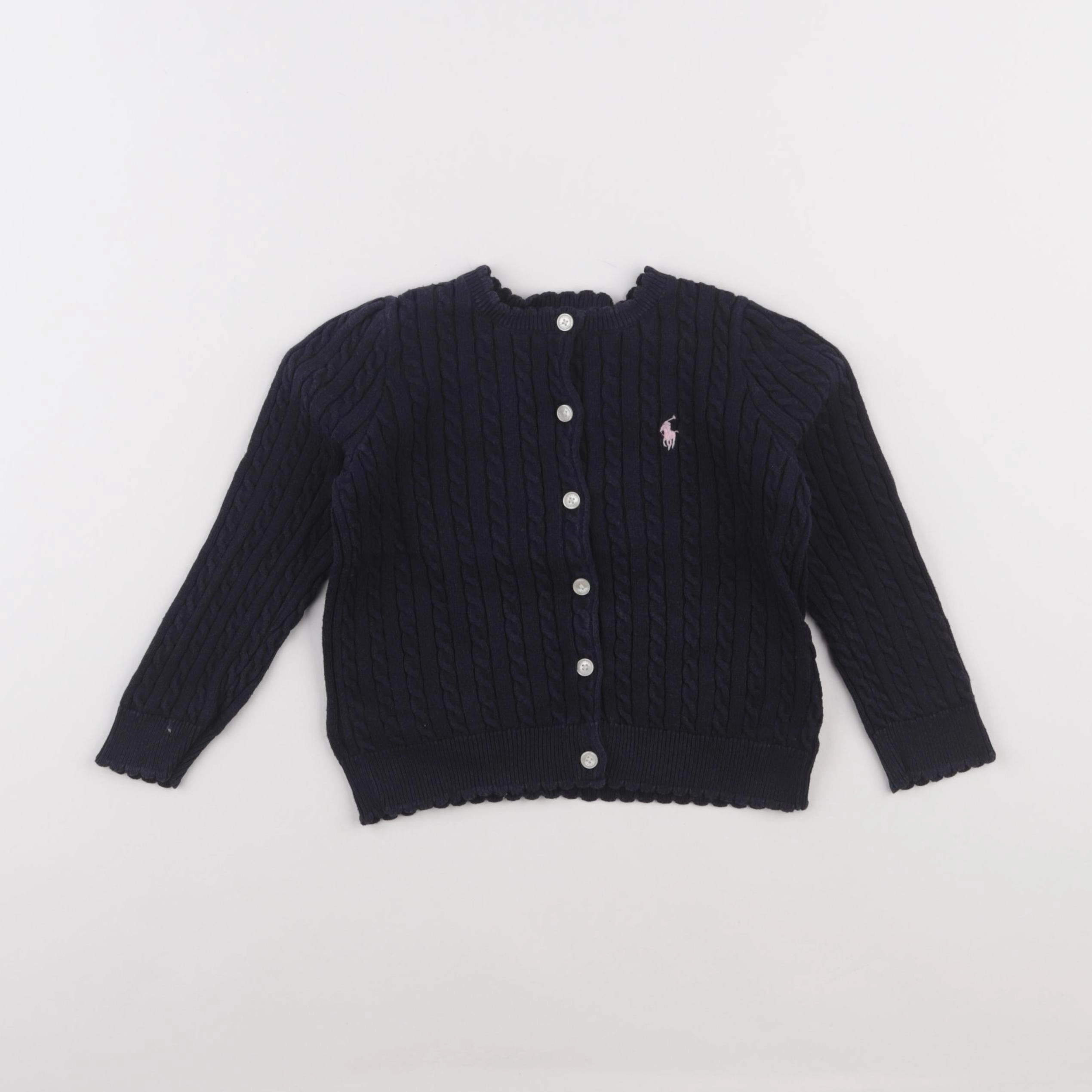 Ralph Lauren - gilet bleu - 3 ans