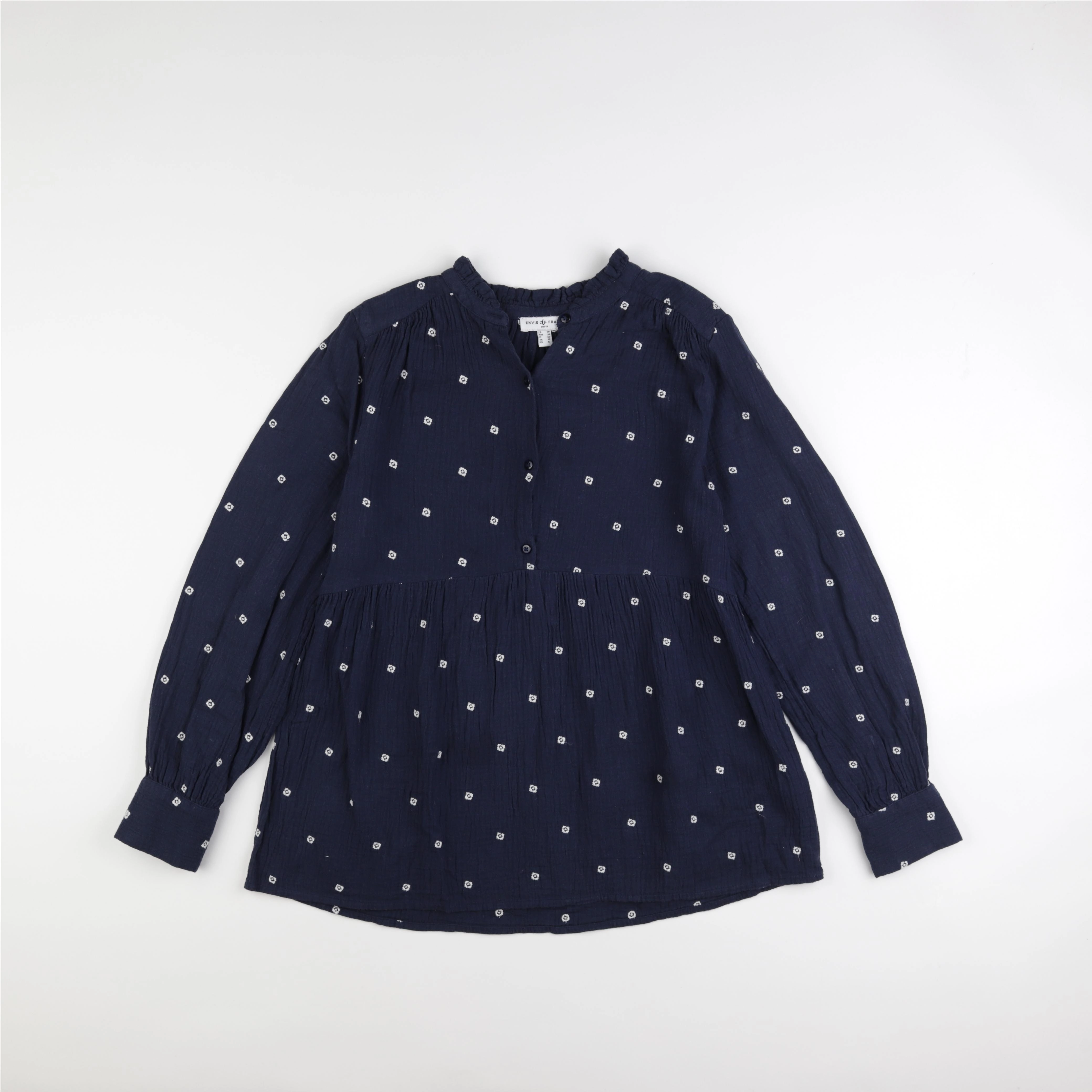 Envie de fraise - blouse grossesse bleu - 38