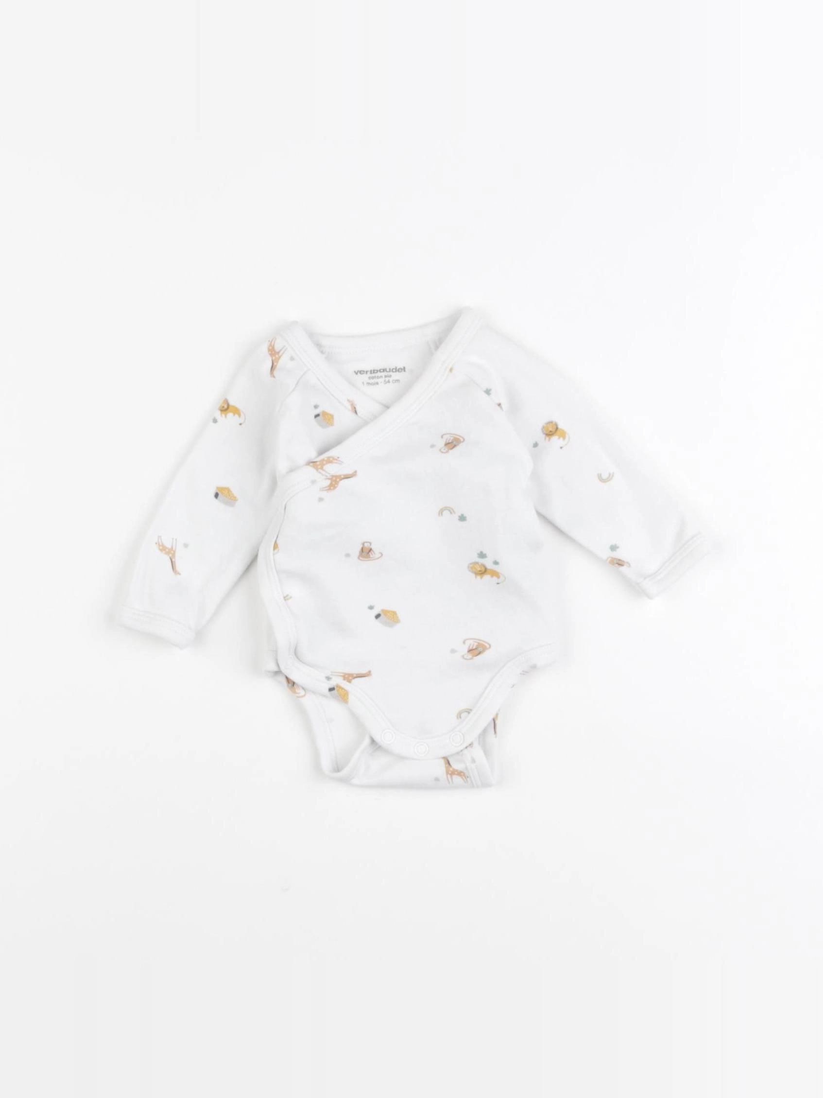 Vertbaudet - body blanc - 1 mois