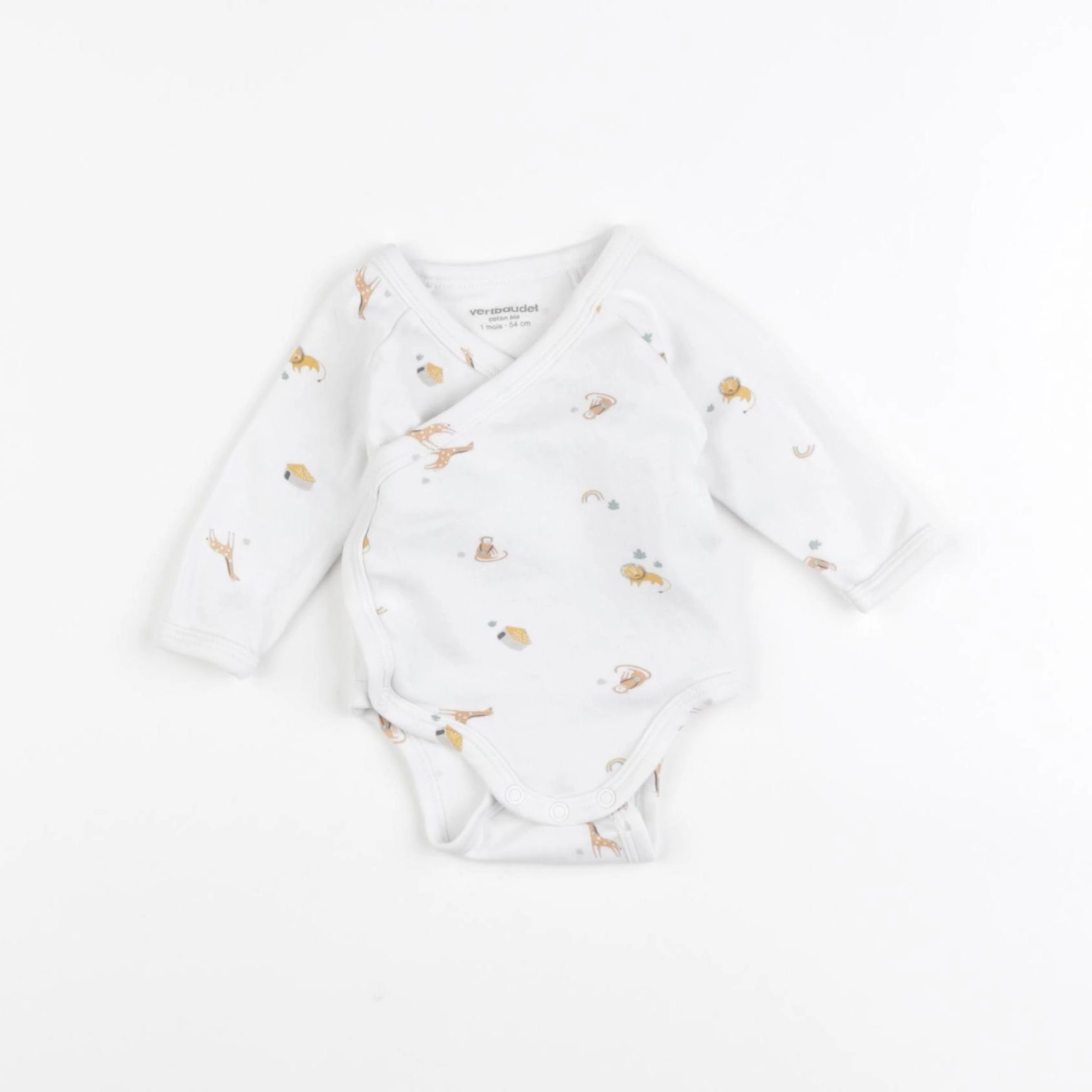 Vertbaudet - body blanc - 1 mois