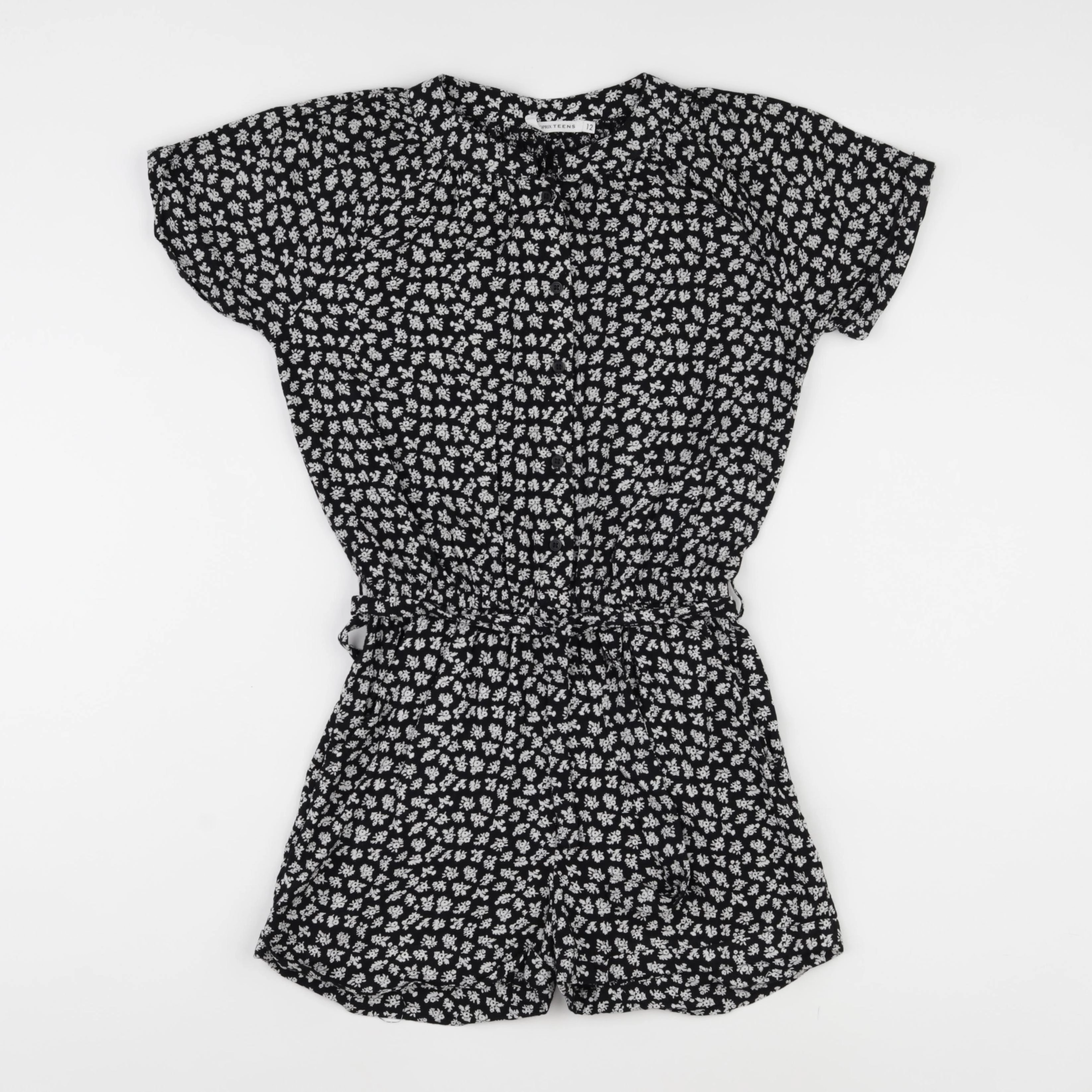 Monoprix - combinaison blanc, noir - 12 ans