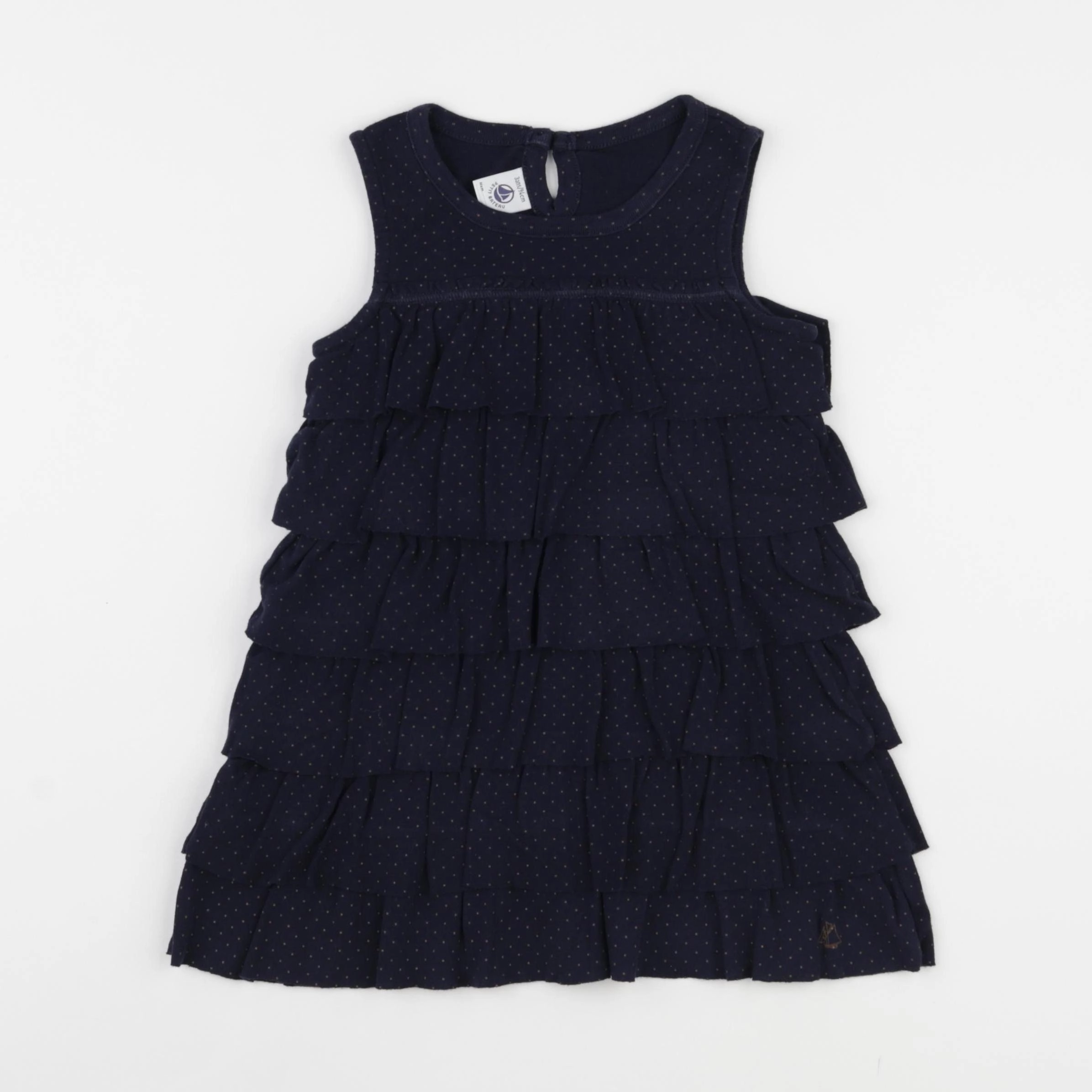 Petit Bateau - robe bleu - 3 ans